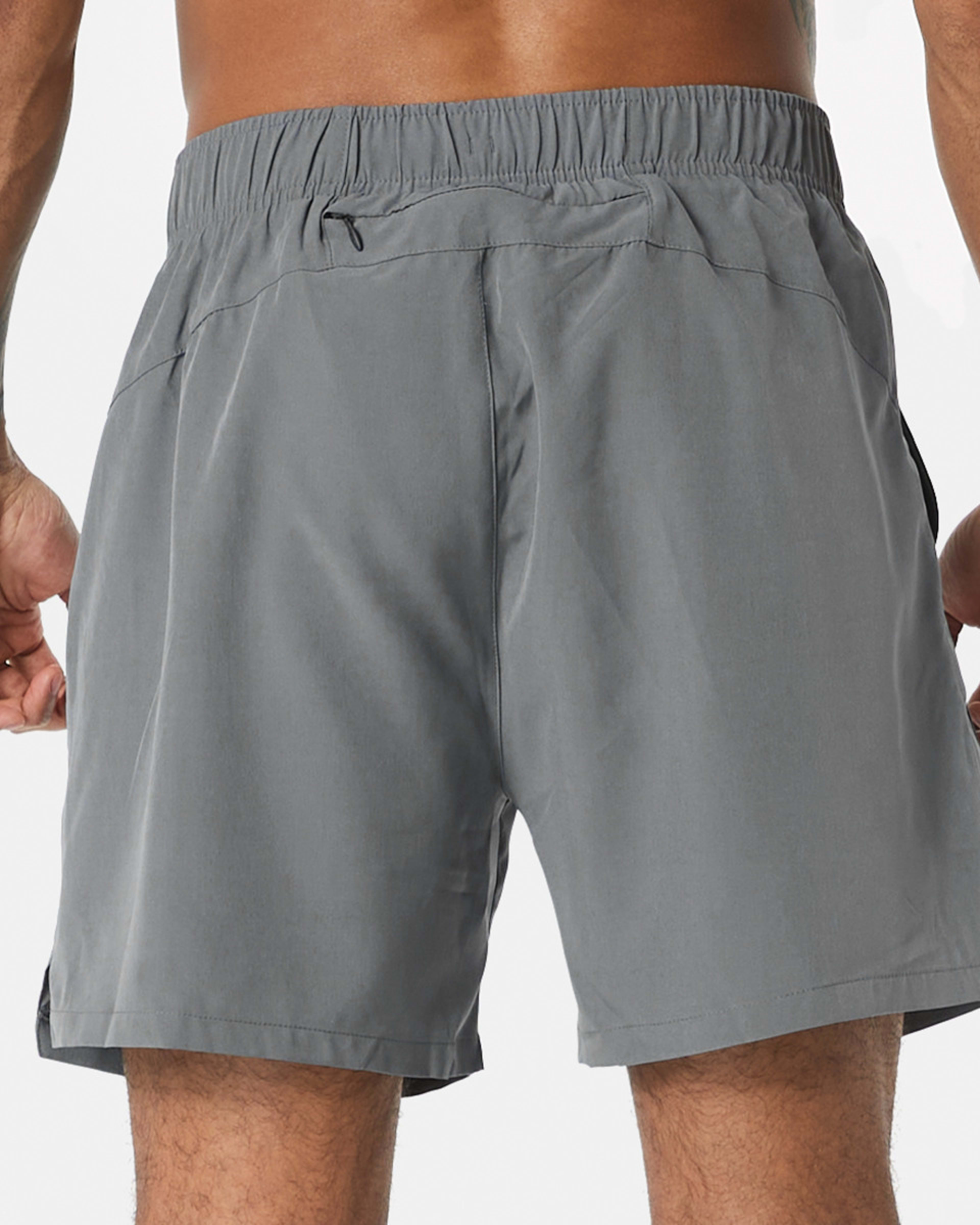 3 Active Mens Woven Stretch Shorts QUIET SHADE, 3 of 6