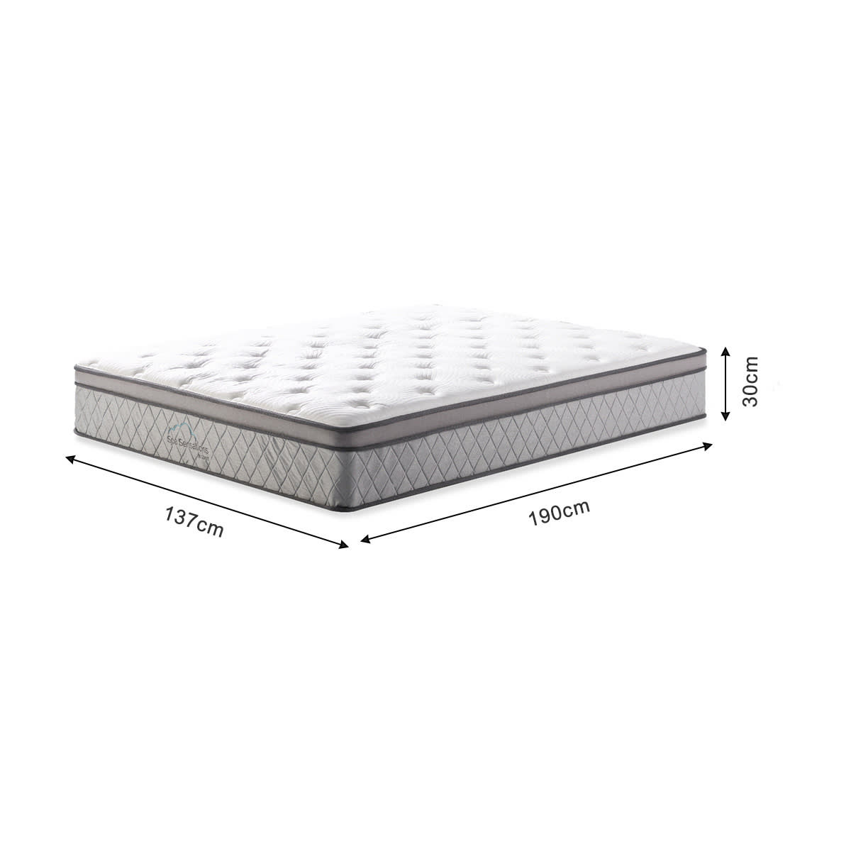 Double Bed Euro Top Pocket Spring Mattress Kmart