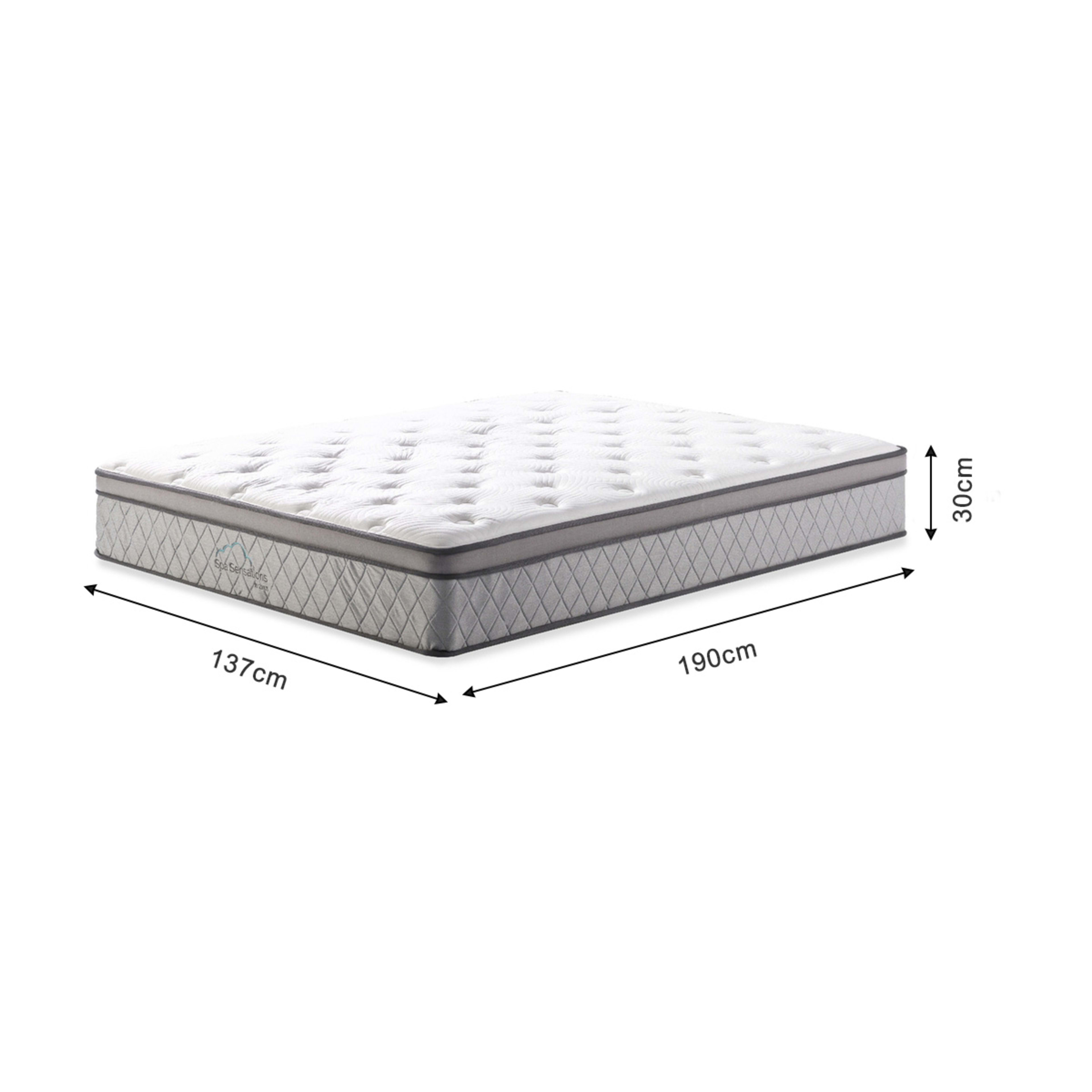 Double Bed Euro Top Pocket Spring Mattress Kmart