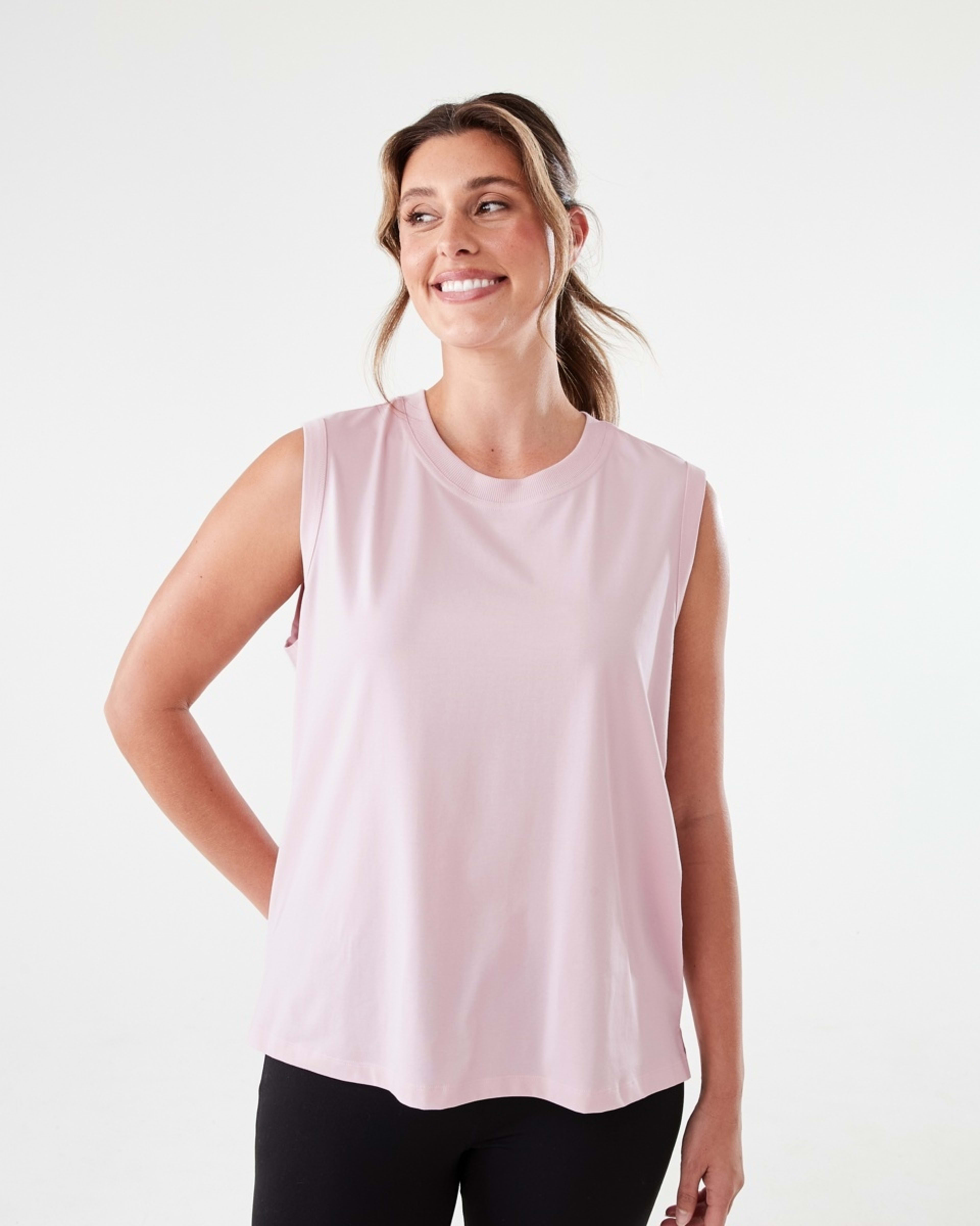 1 Active Womens Muscle Tank Aura Pink, 1 of 6