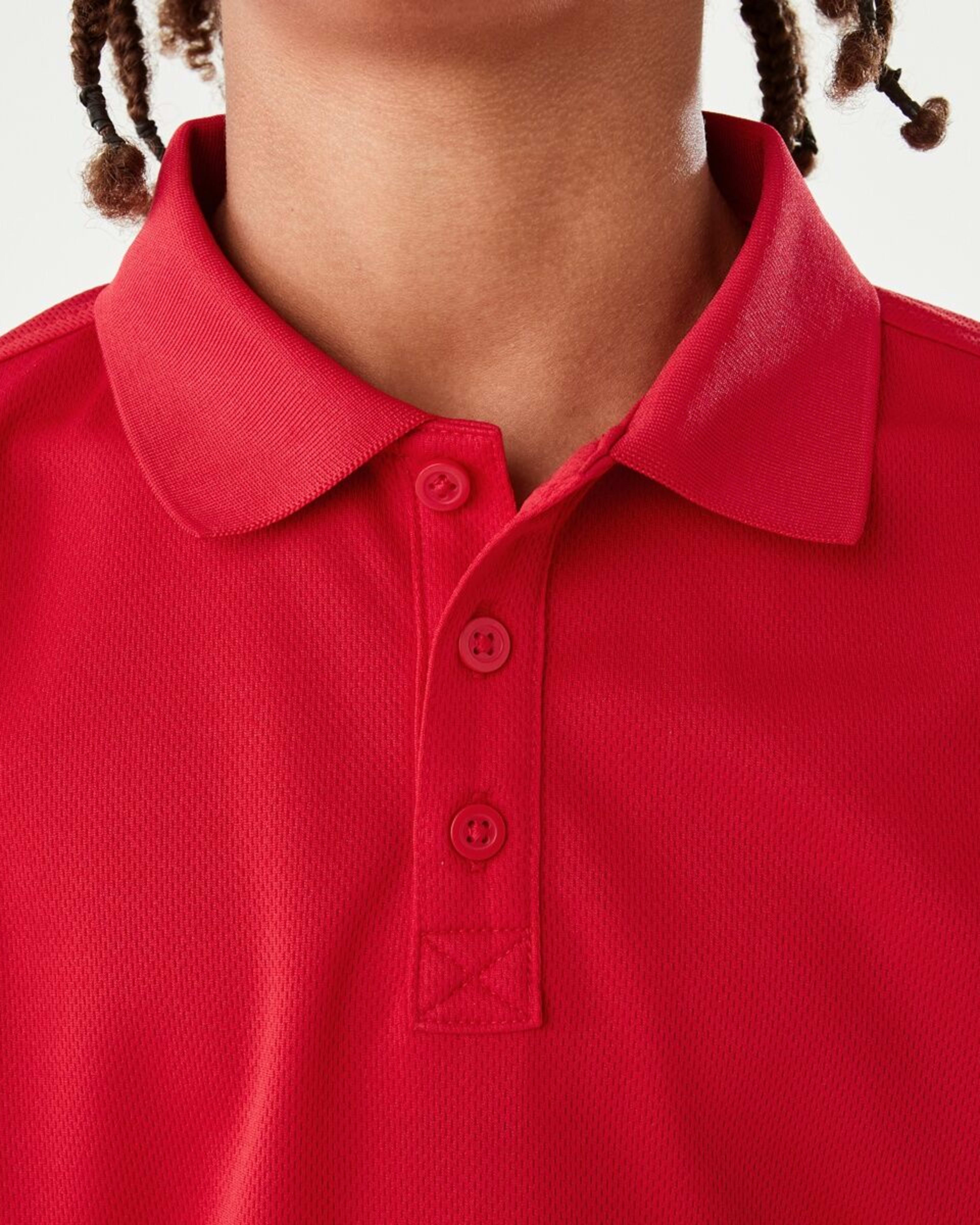 4 School Moisture Wicking Polo Red, 4 of 10