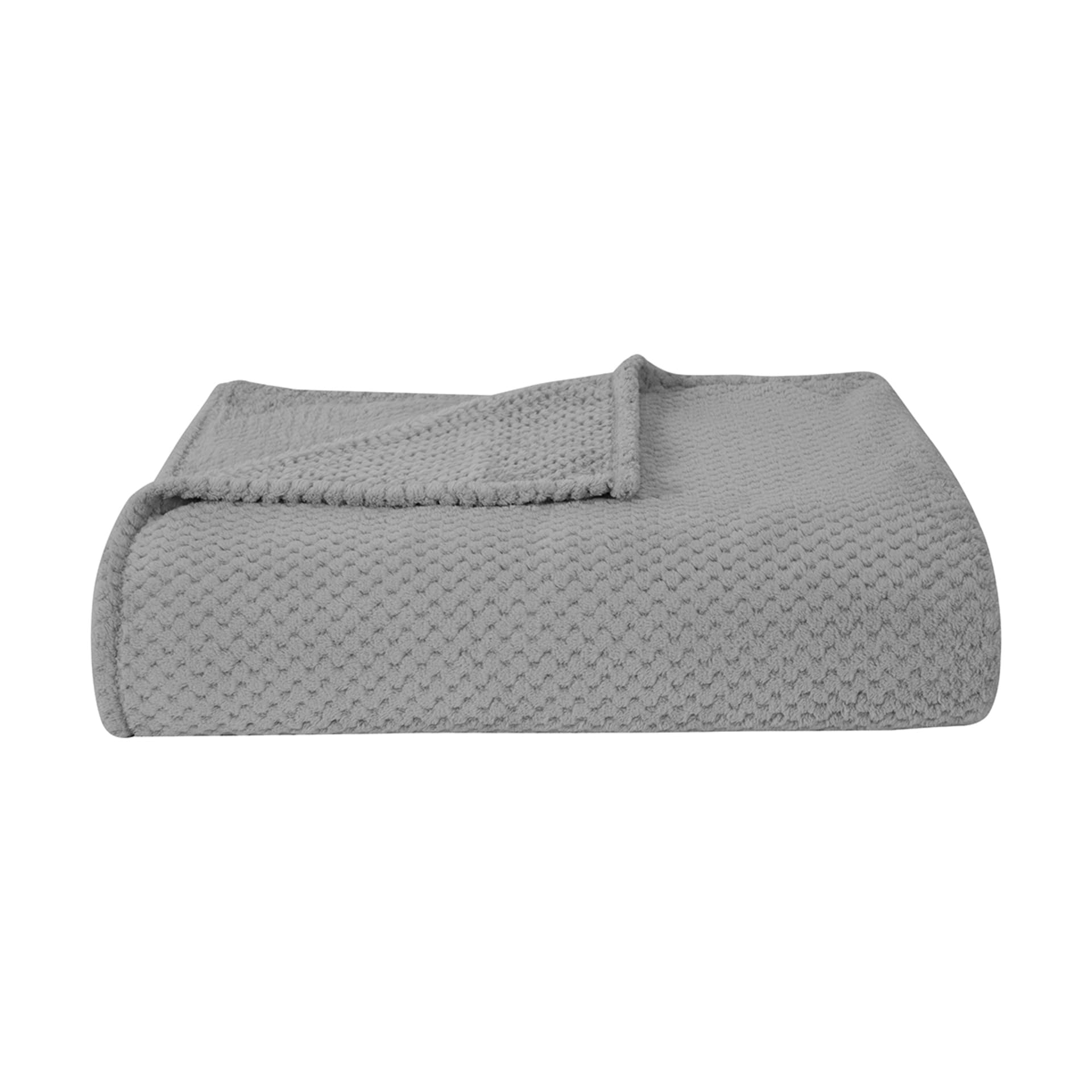 Coral Jacquard Blanket Double/Queen Bed, Grey Kmart