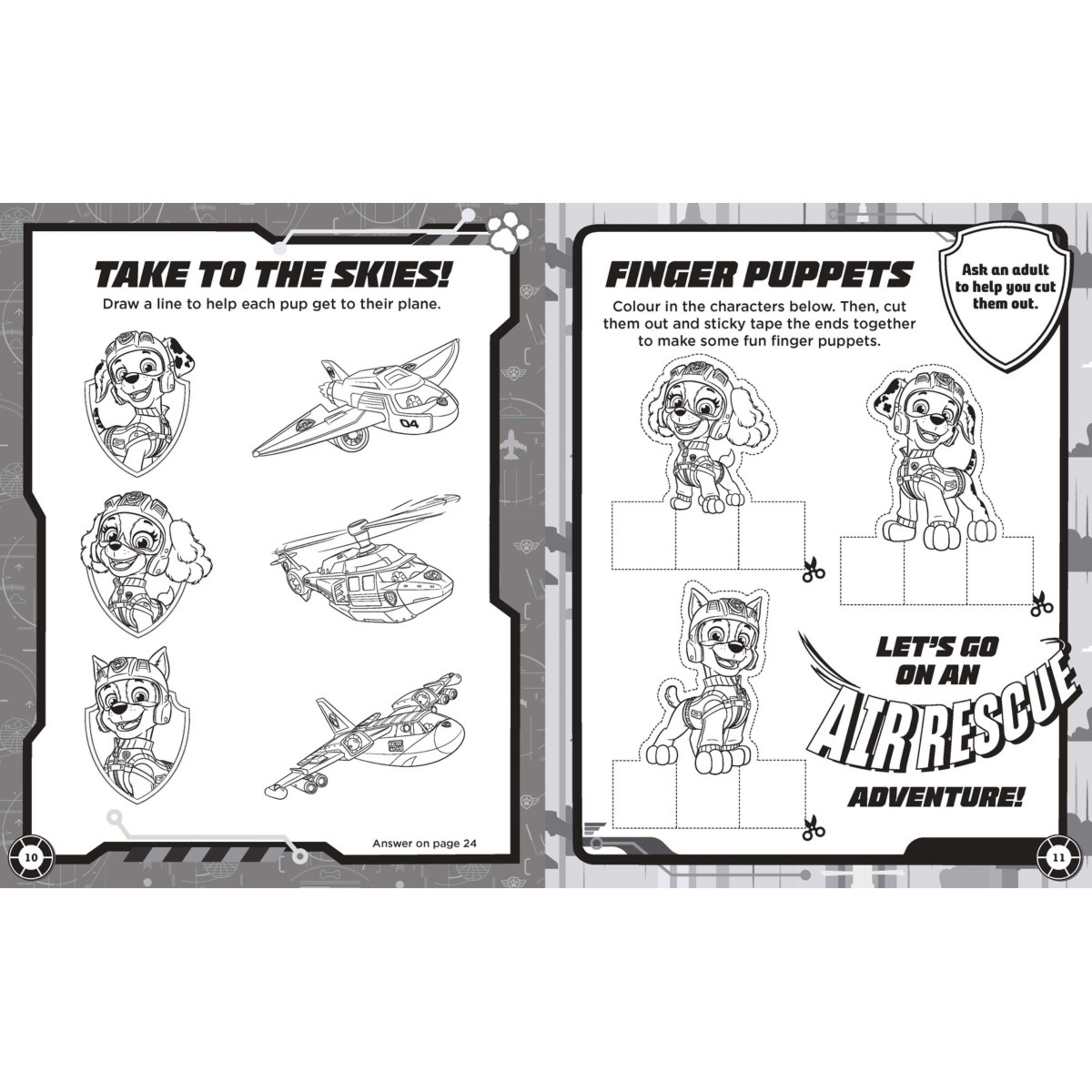2 Nickelodeon PAW Patrol Mission Air Rescue Colouring and Activity Fun Pack - Book, 2 of 5