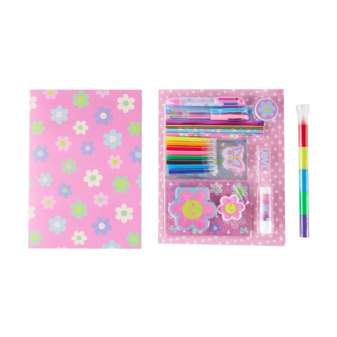 31 Piece Mega Stationery Set Flower Kmart