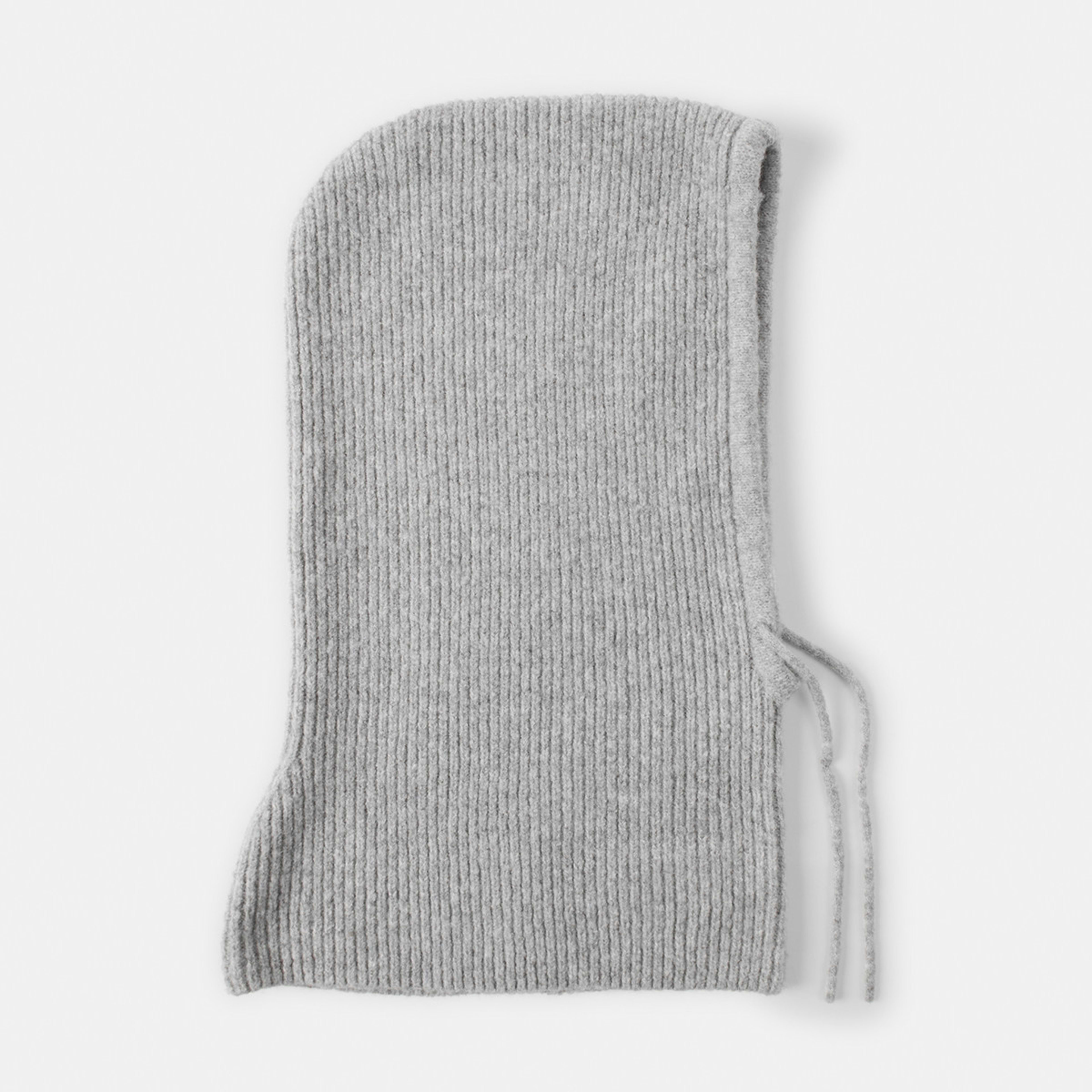 2 Ribbed Balaclava Grey Marle, 2 of 4