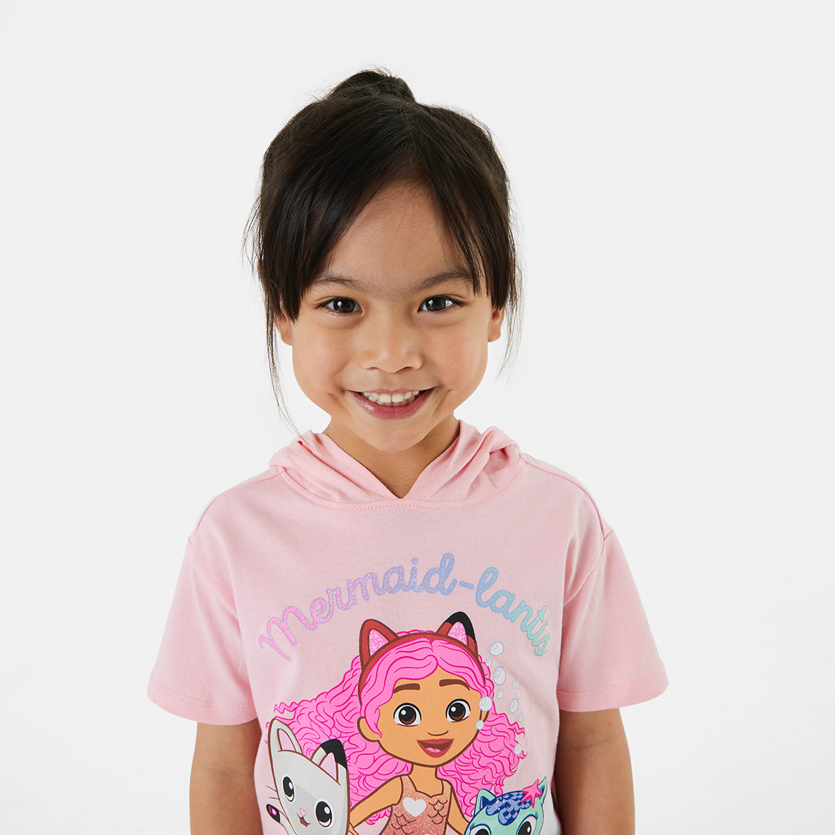 Gabby Dollhouse License Short Sleeve Hooded Tshirt Kmart