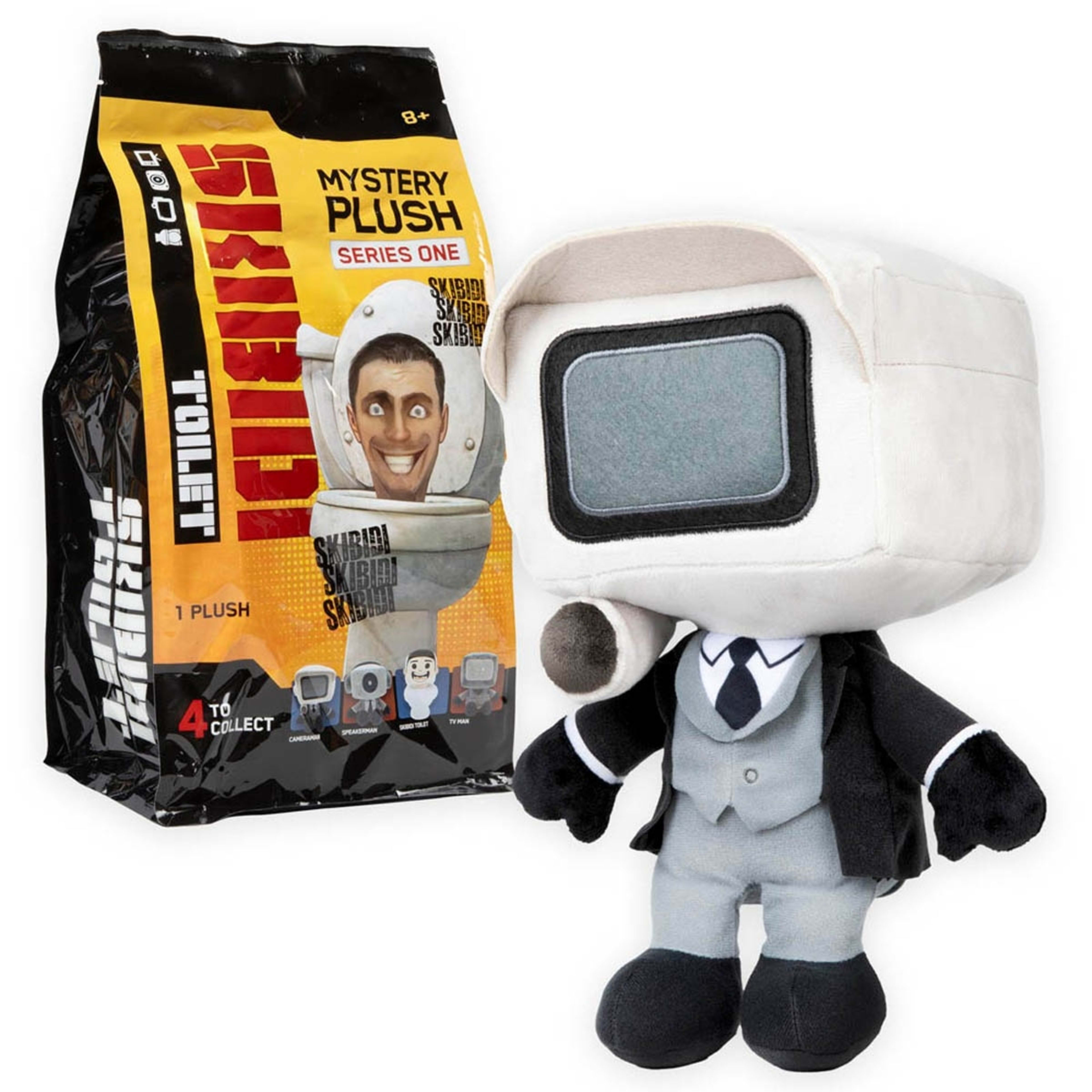 6 28cm Skibidi Toilet Mystery Plush Series One - Assorted, 6 of 7