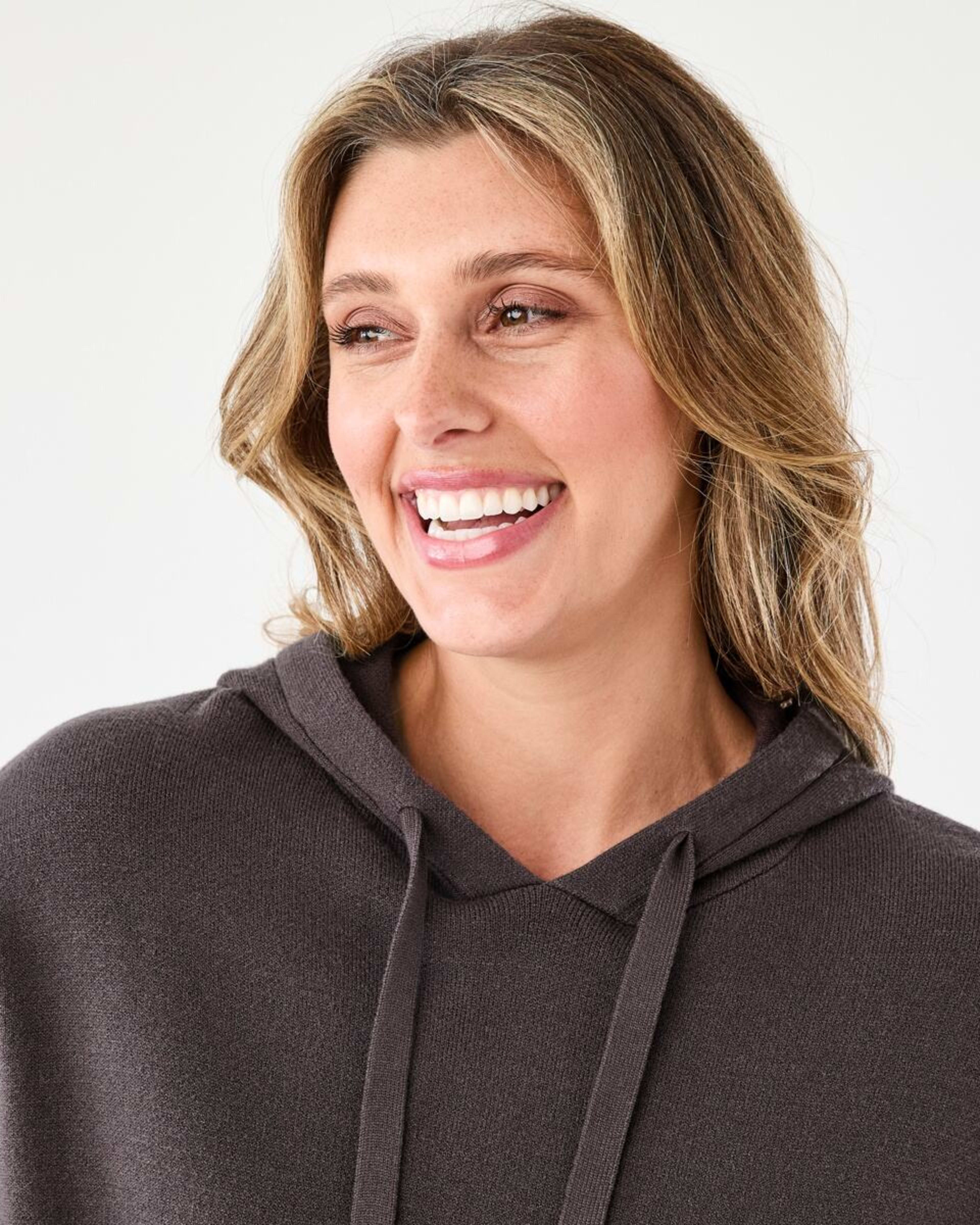 4 Compact Knit Hoodie Espresso, 4 of 7