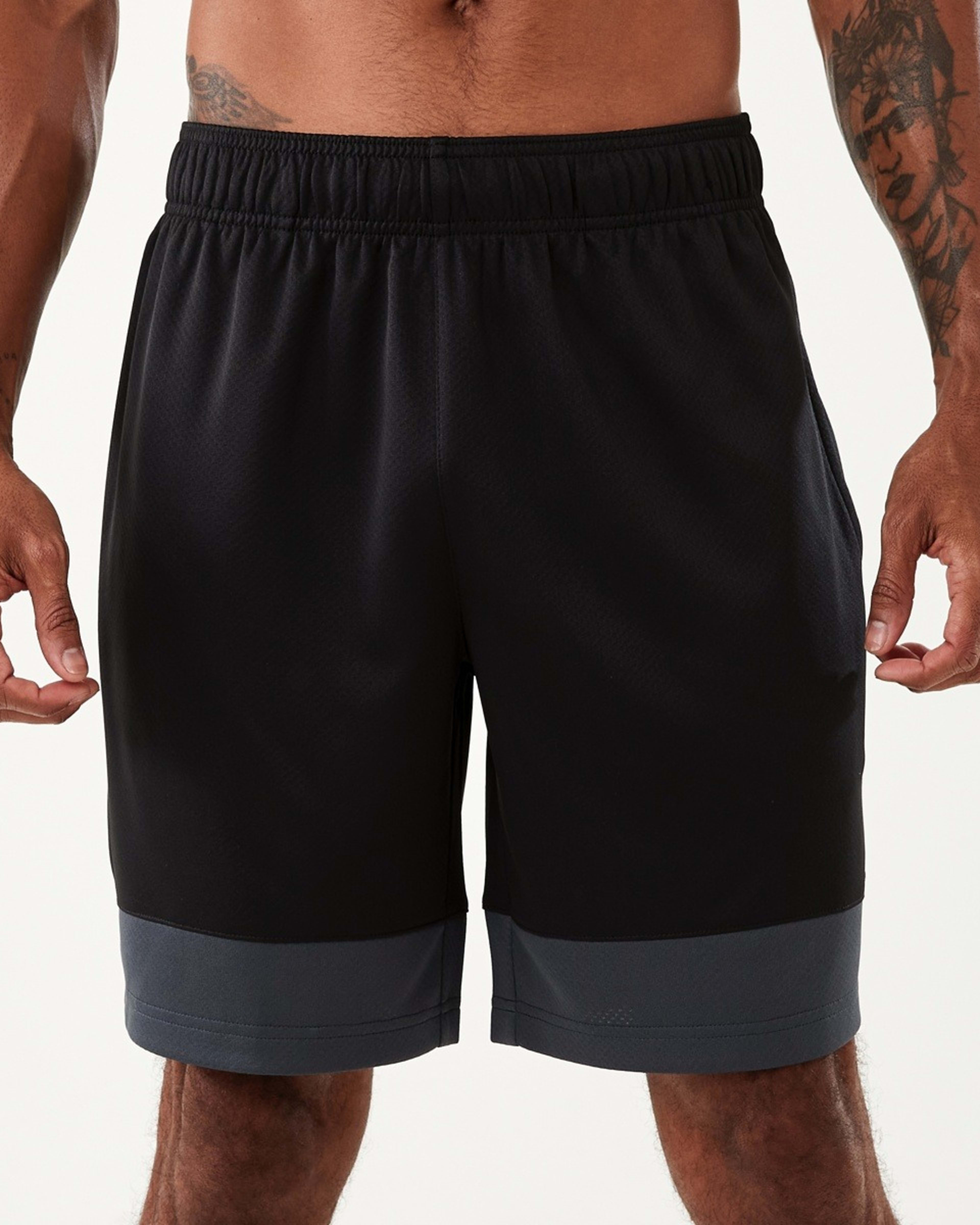 2 Everlast Mens Mesh Panelled Shorts EVER BLACK, 2 of 7