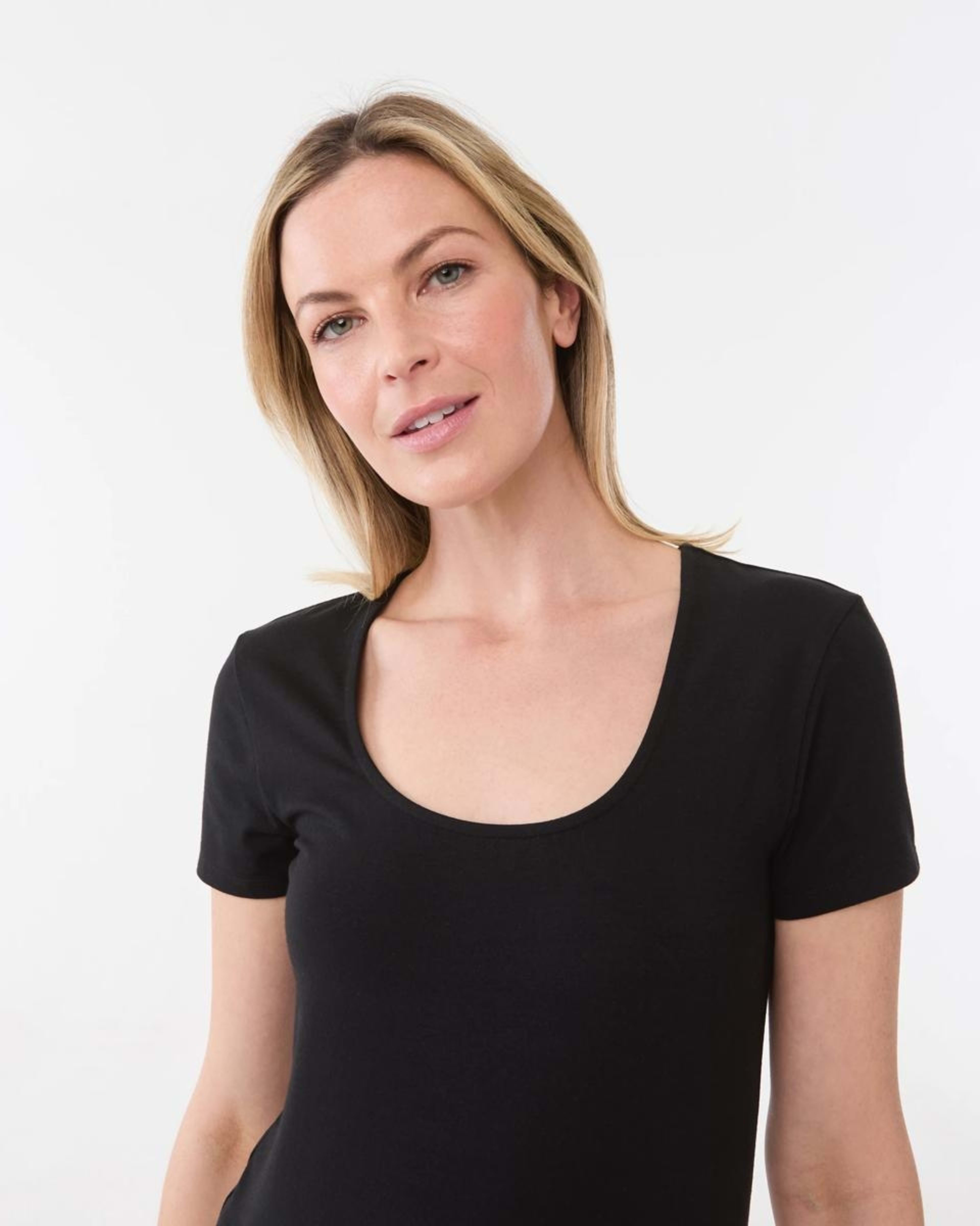 4 Short Sleeve Fitted T-shirt BLACK, 4 of 5