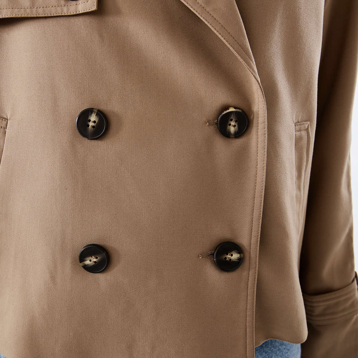 Crop Trench Coat Kmart