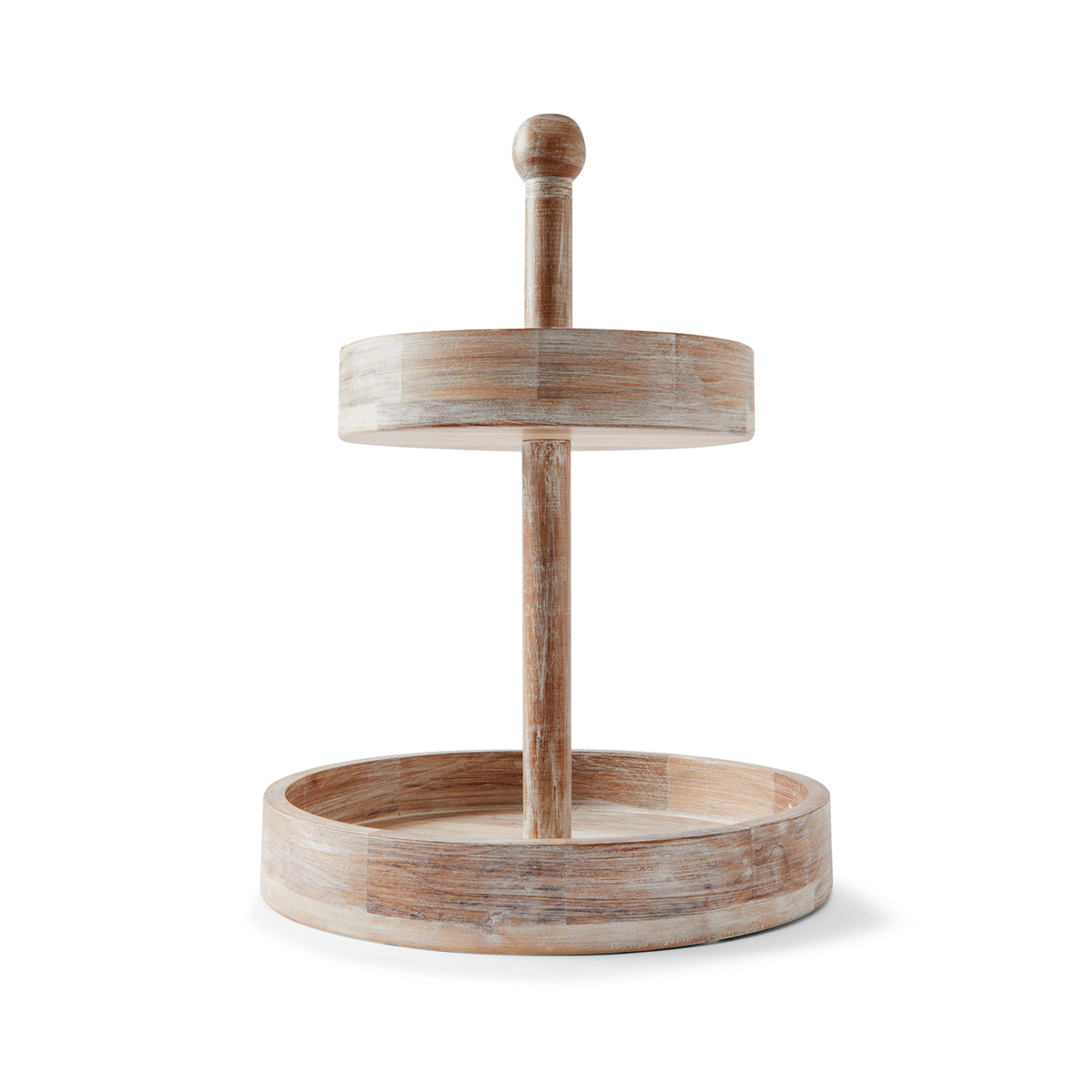 2 Tier Rimmed Pillar Serving Stand Kmart