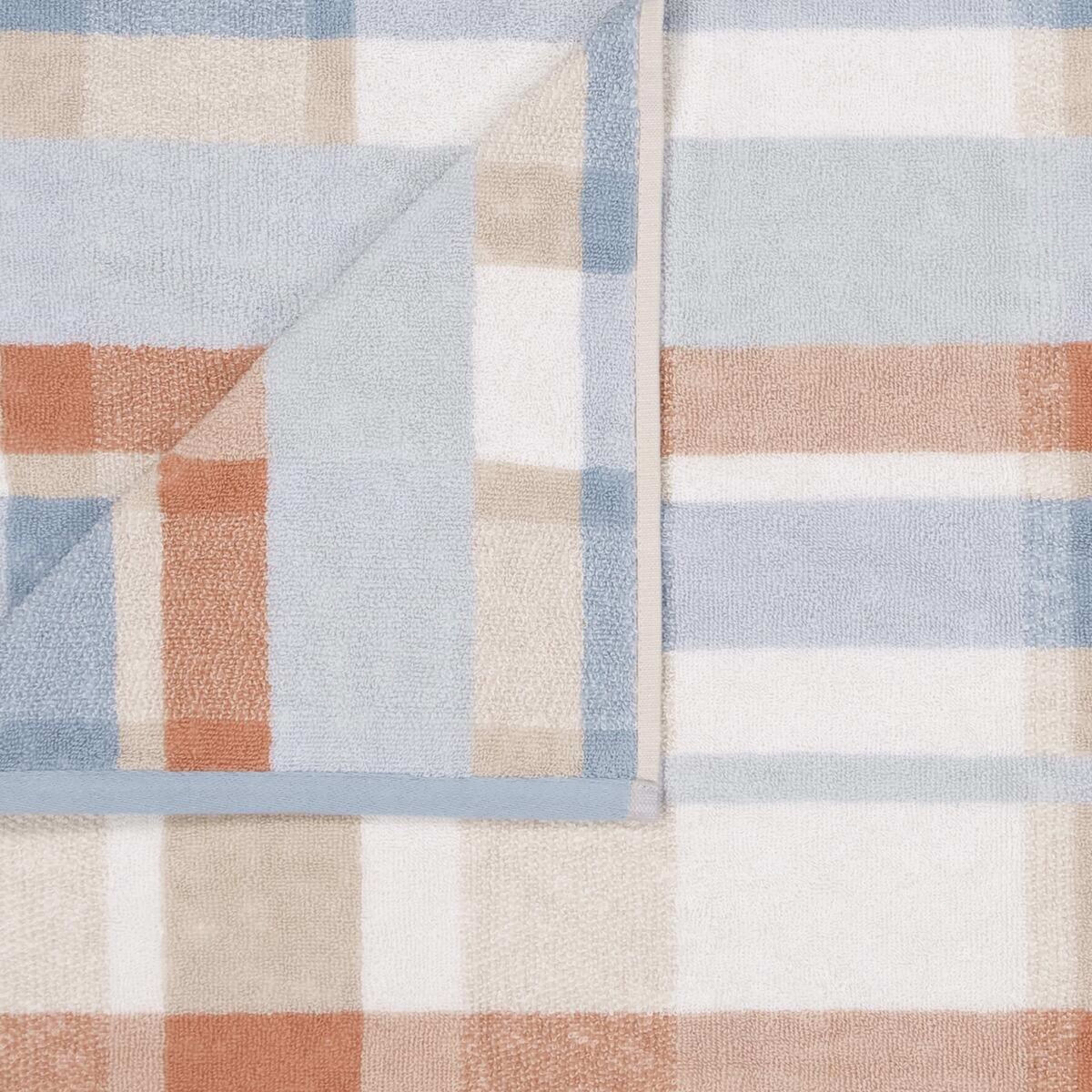 Plaid Blue Cotton Bath Towel - Kmart