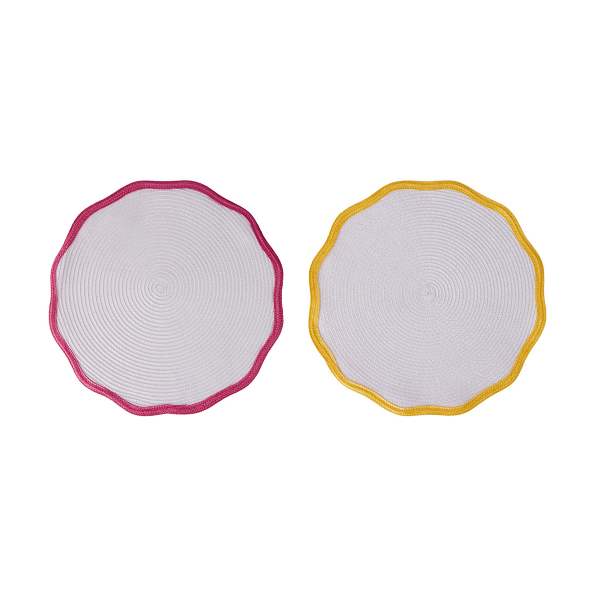 2 Pack Pink and Yellow Wavy Placemats Kmart