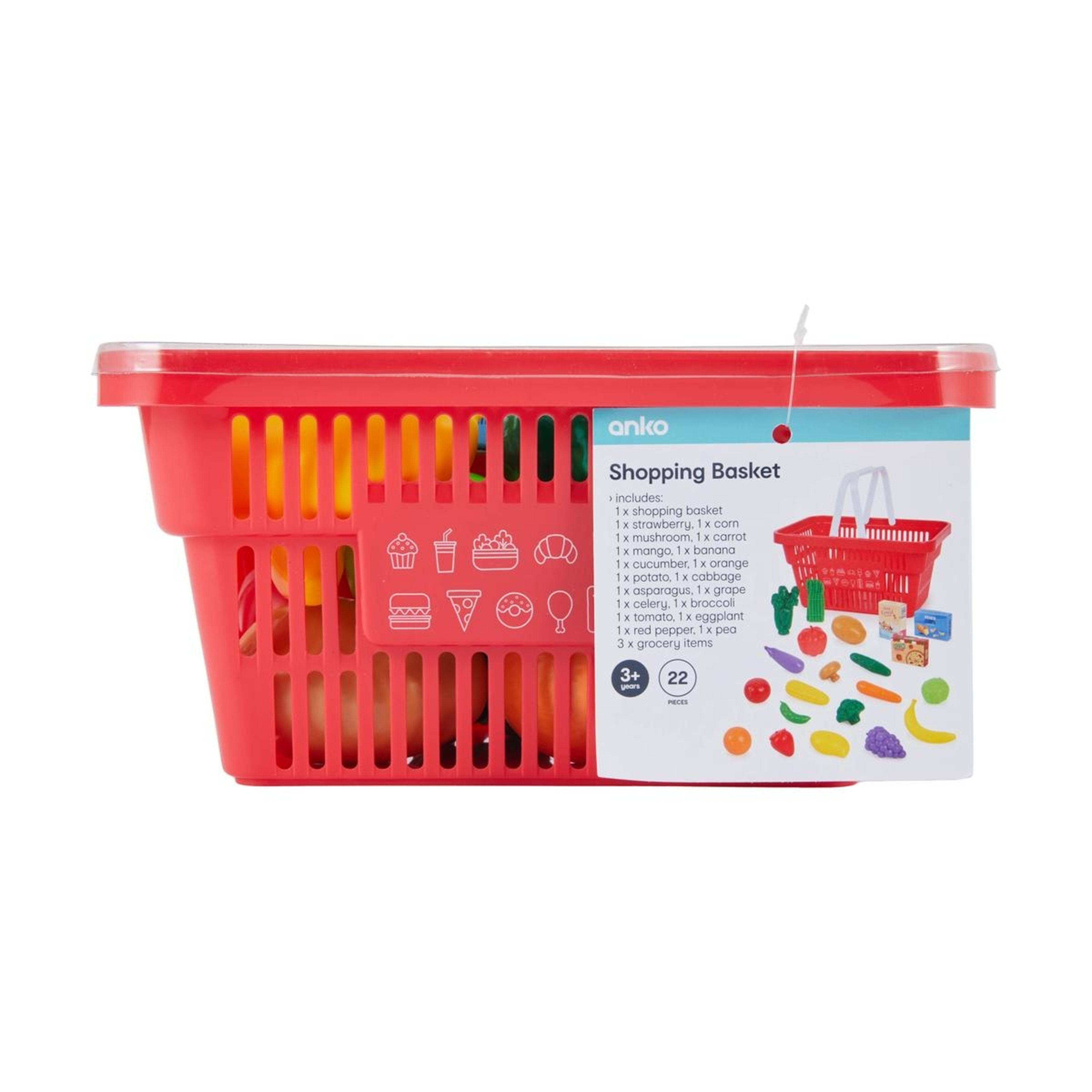 1 22 Piece Shopping Basket
