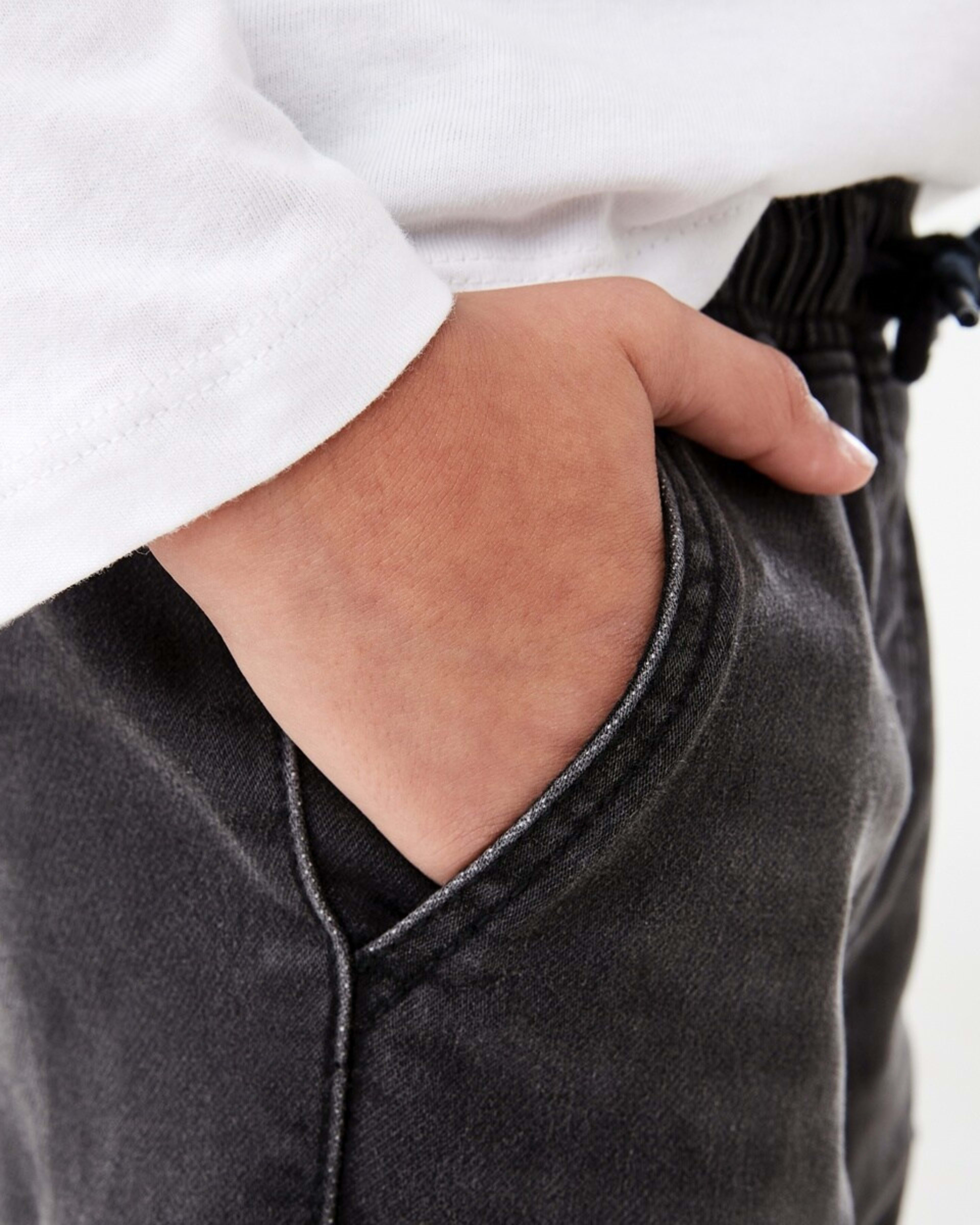 4 Denim Cargo Pants BLACK WASH, 4 of 9