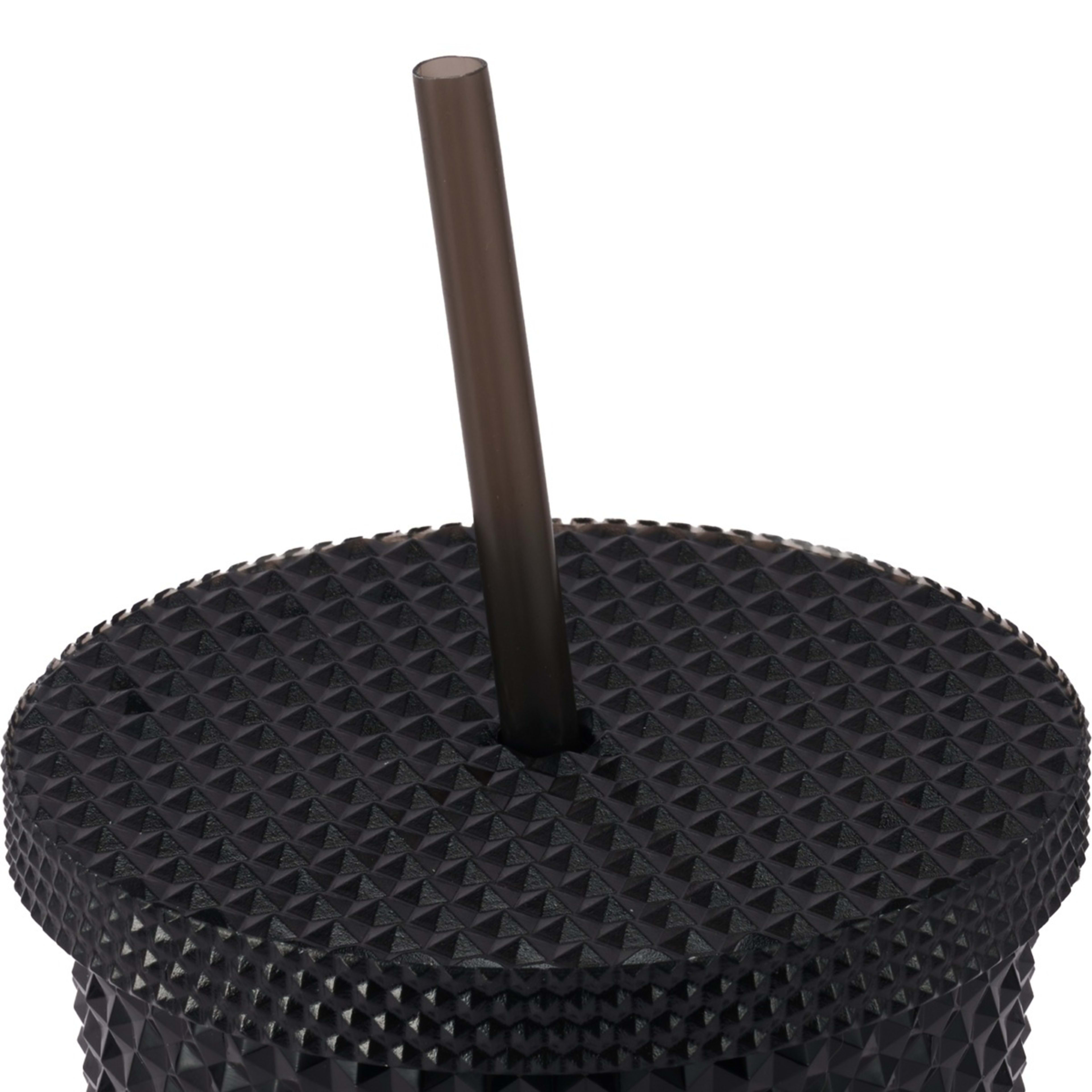 4 Black Textured Smoothie Tumbler, 4 of 9