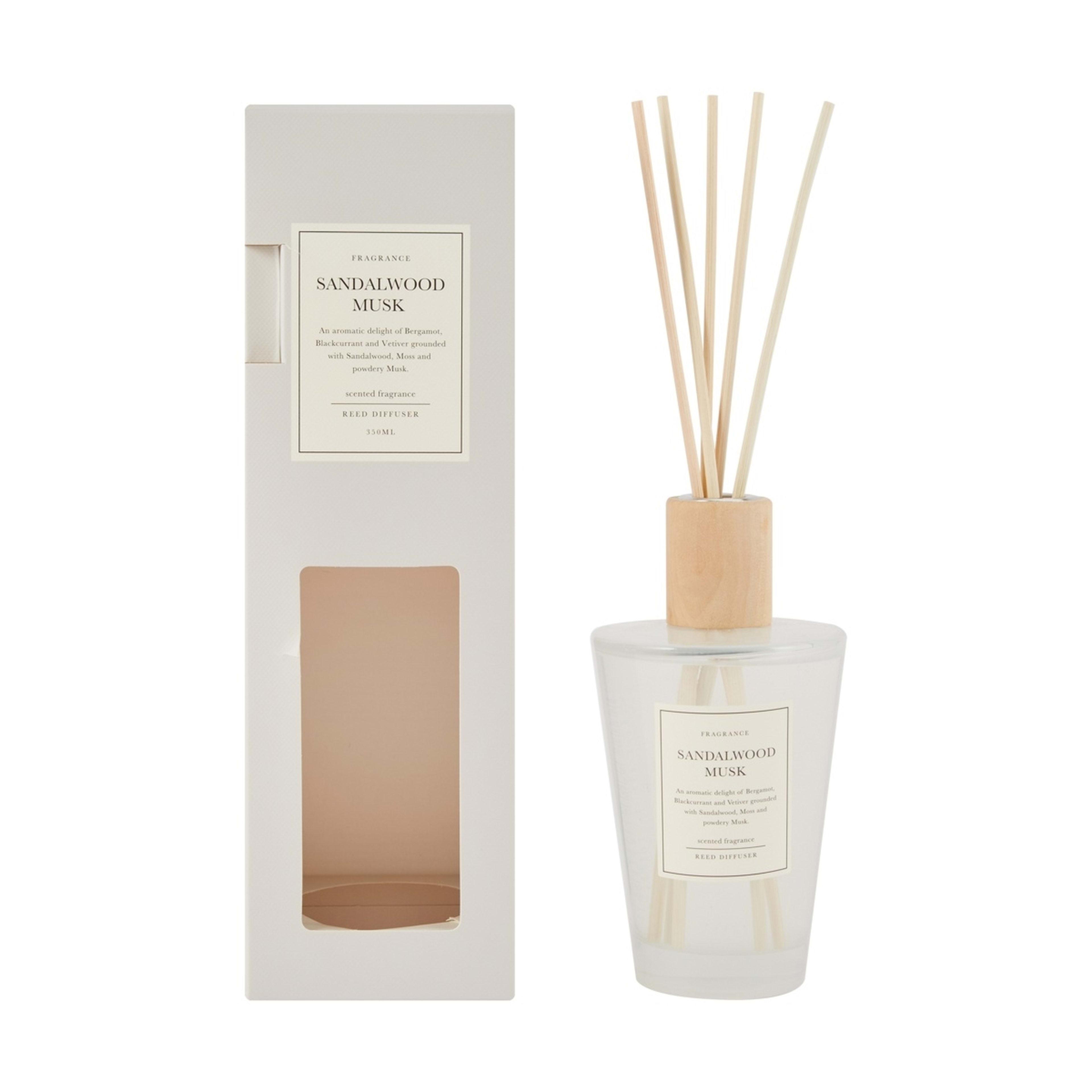 1 XL Sandalwood Musk Reed Diffuser 350ml, 1 of 6