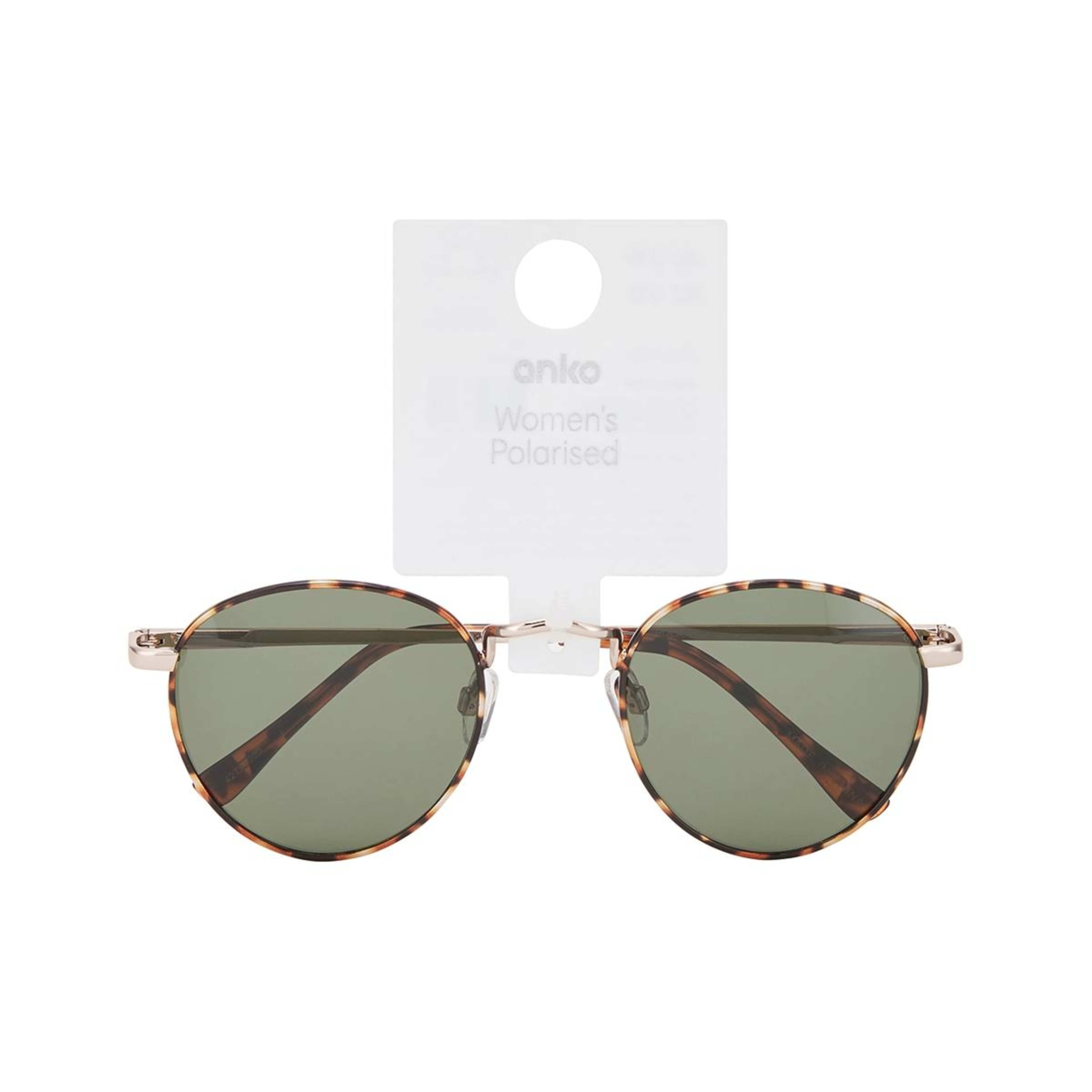 3 Round Frame Elevated Sunglasses Brown Tort, 3 of 3