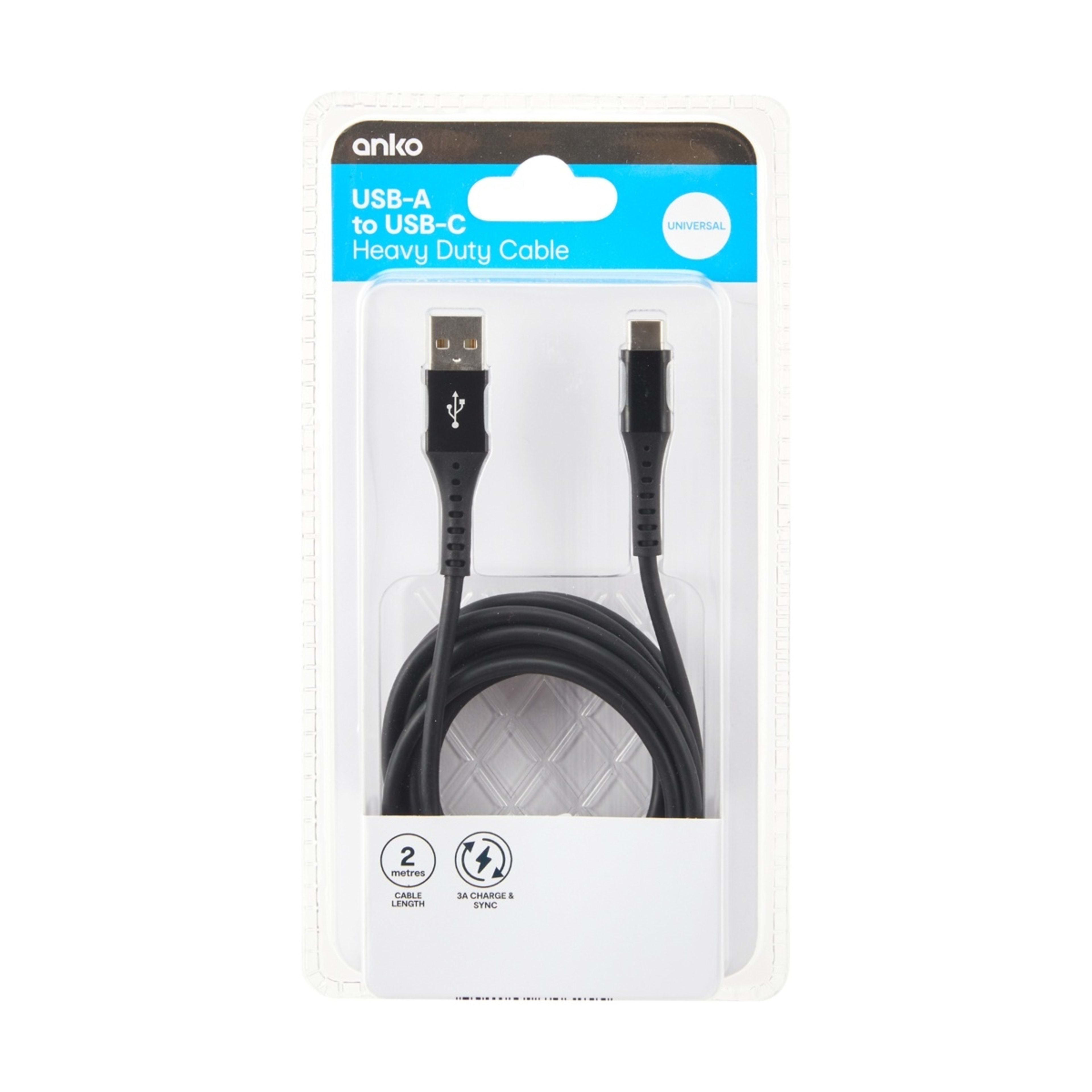 4 USBC Heavy Duty Cable 2m - Black, 4 of 4