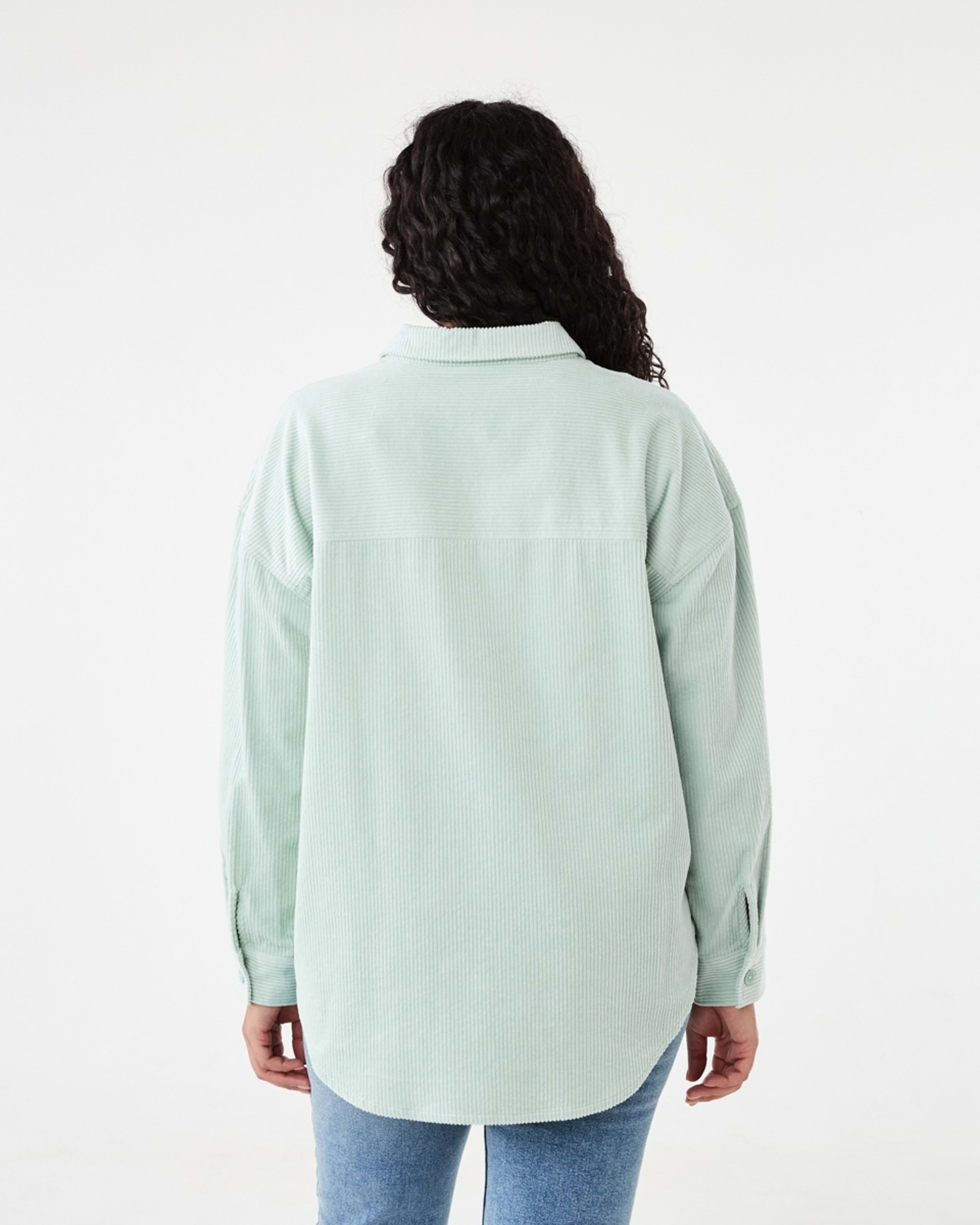 4 Long Sleeve Corduroy Shirt Seafoam, 4 of 8