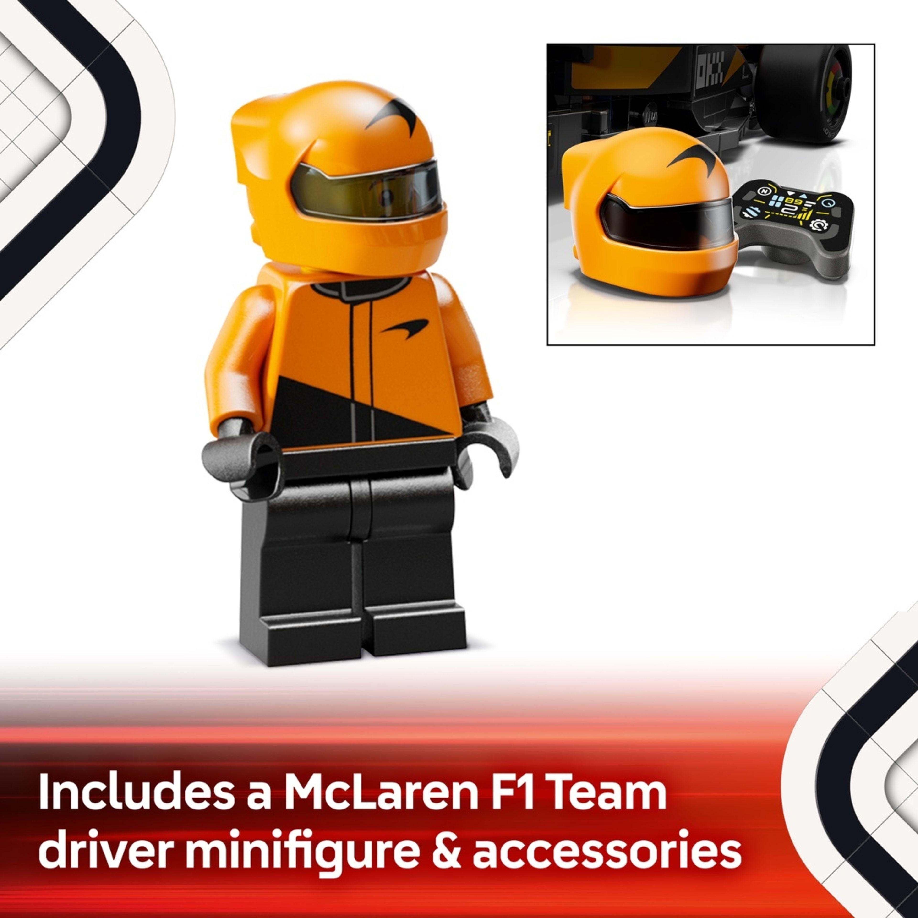 6 LEGO Speed Champions McLaren F1 Team MCL38 Race Car 77251, 6 of 11