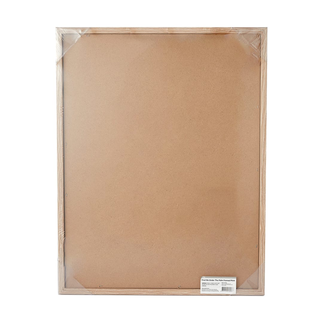 Find Me Under The Palm Framed Print Kmart