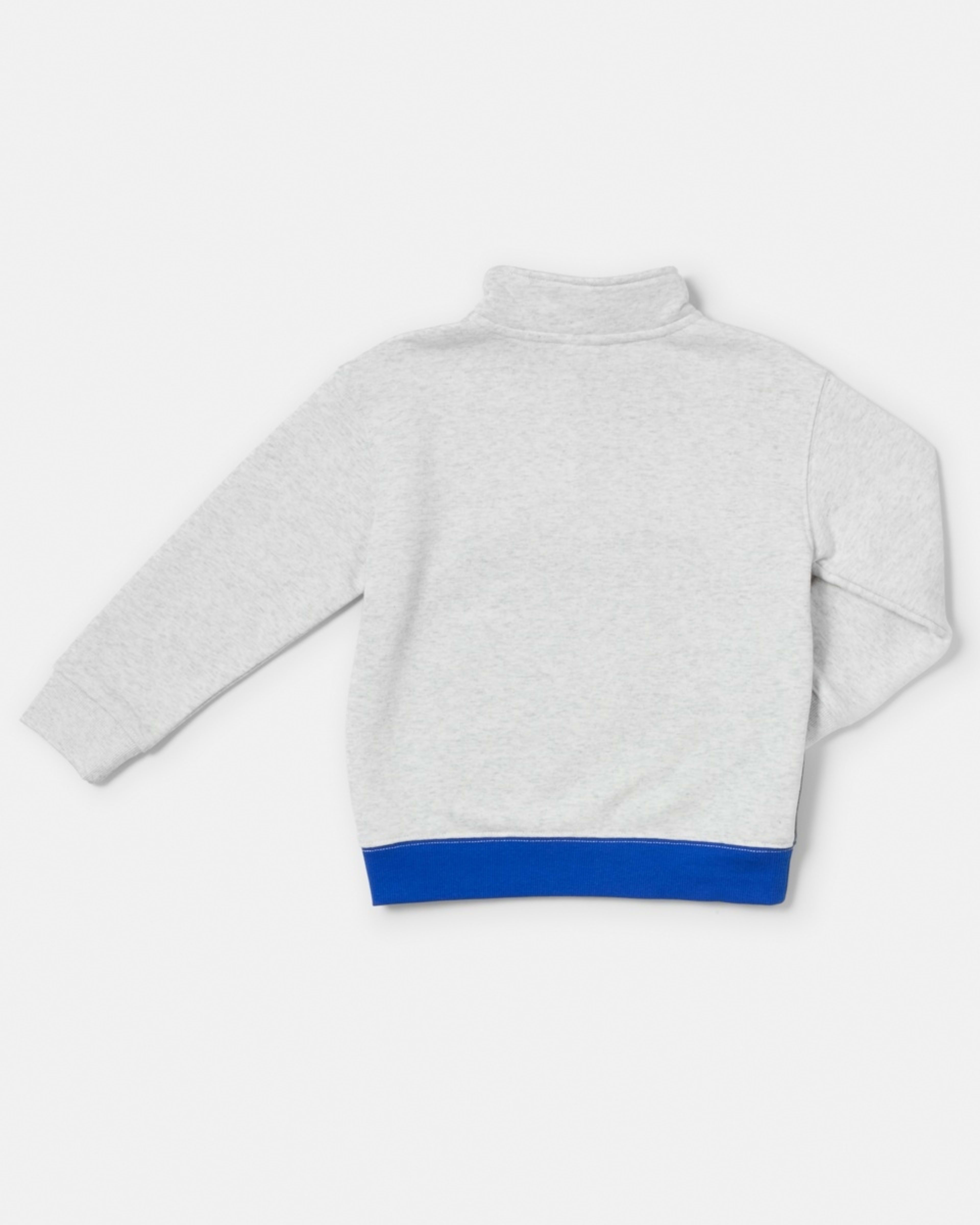 9 Quarter Zip Sweatshirt Wht Marle, 9 of 9