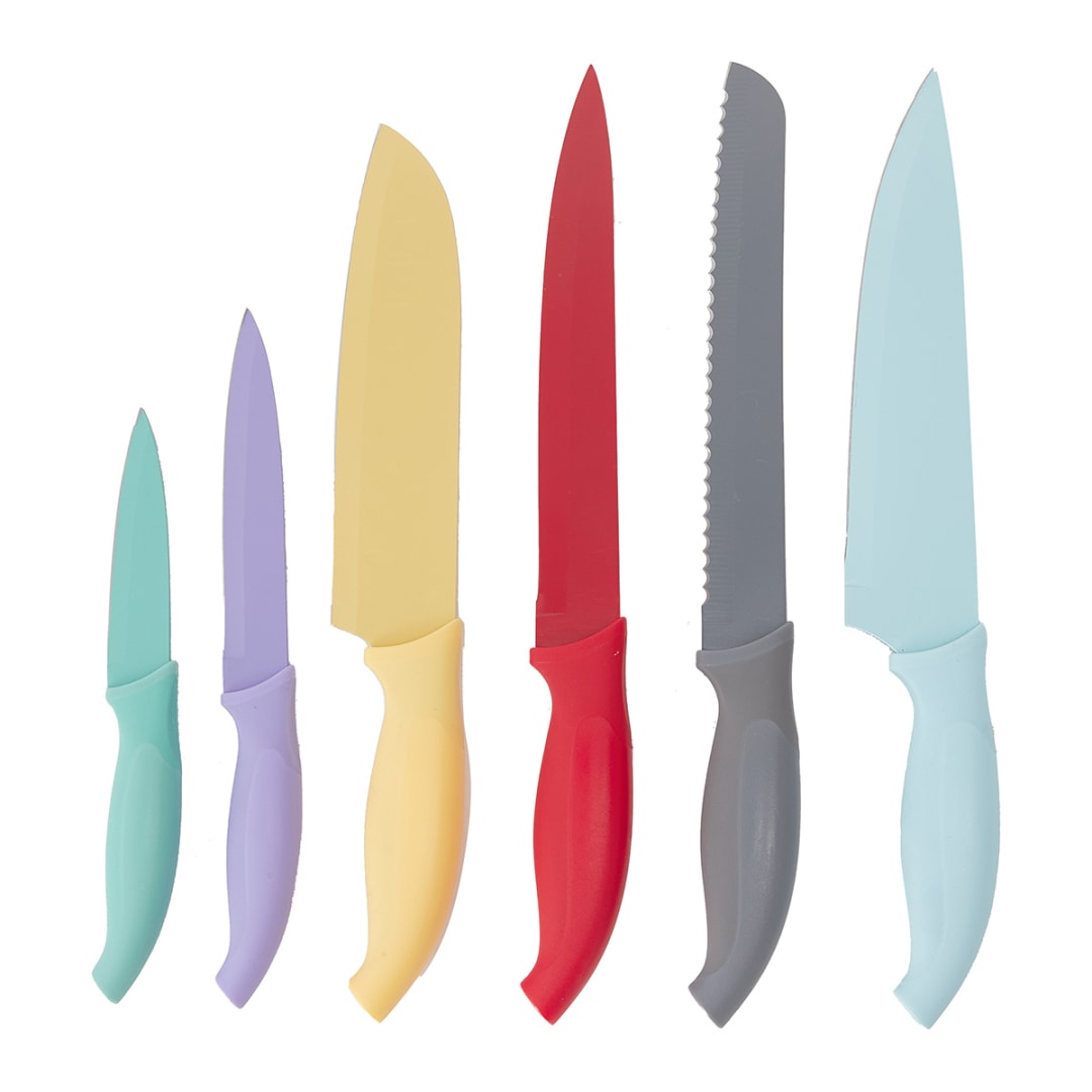 Set of 6 Knives with Blade Covers - Kmart