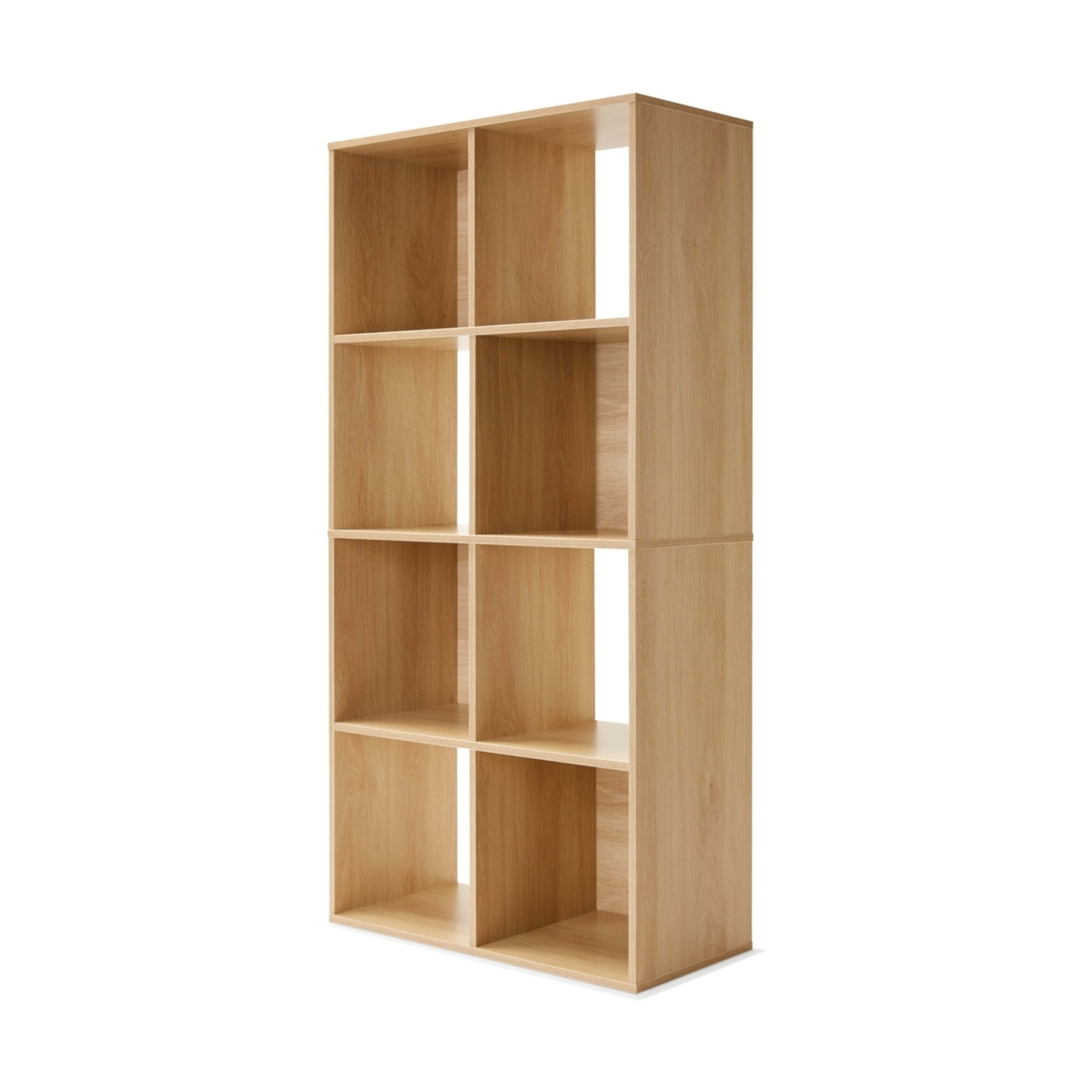 1 8 Cube Display Storage Unit - Oak, 1 of 6
