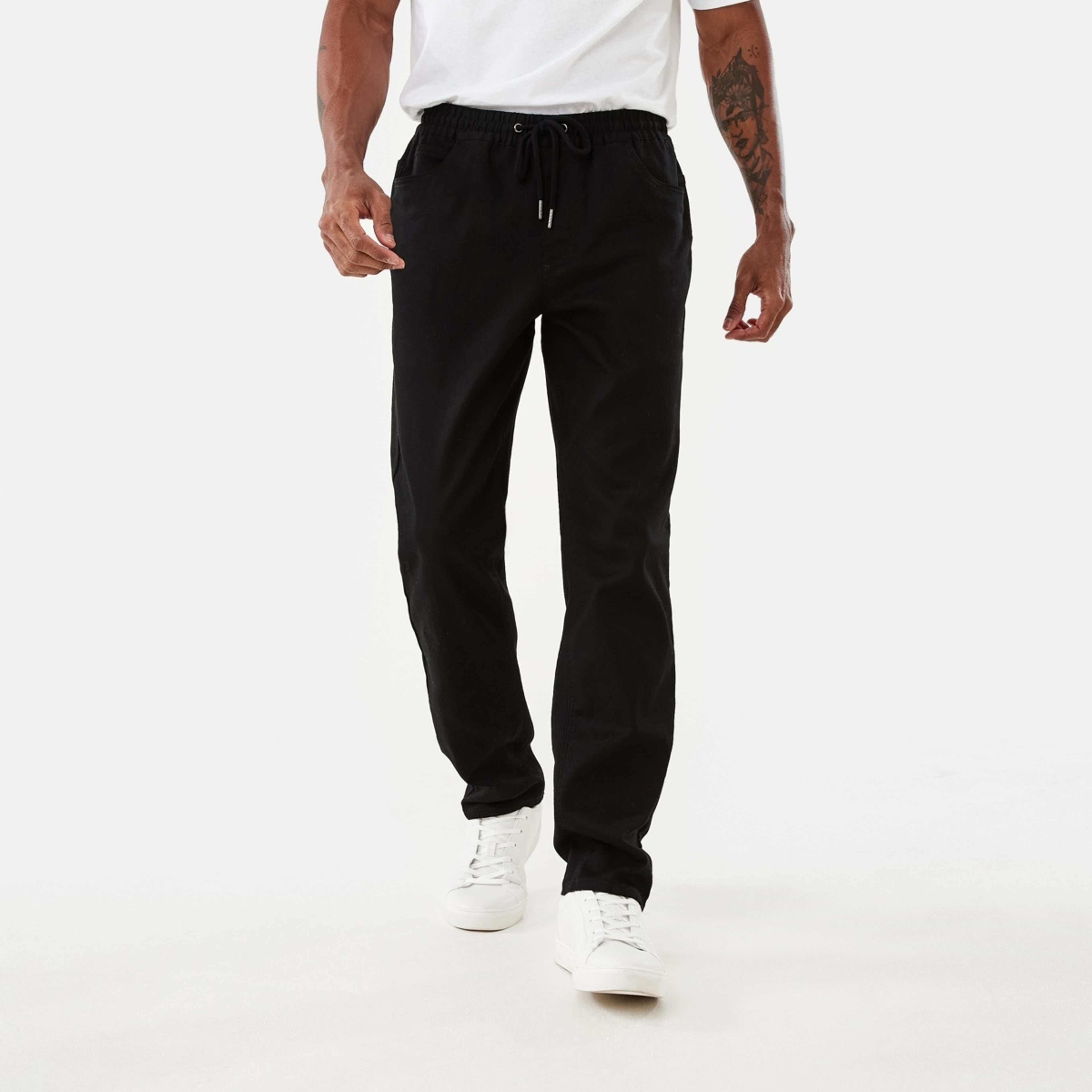 1 Knit Jogger Pants Black, 1 of 7