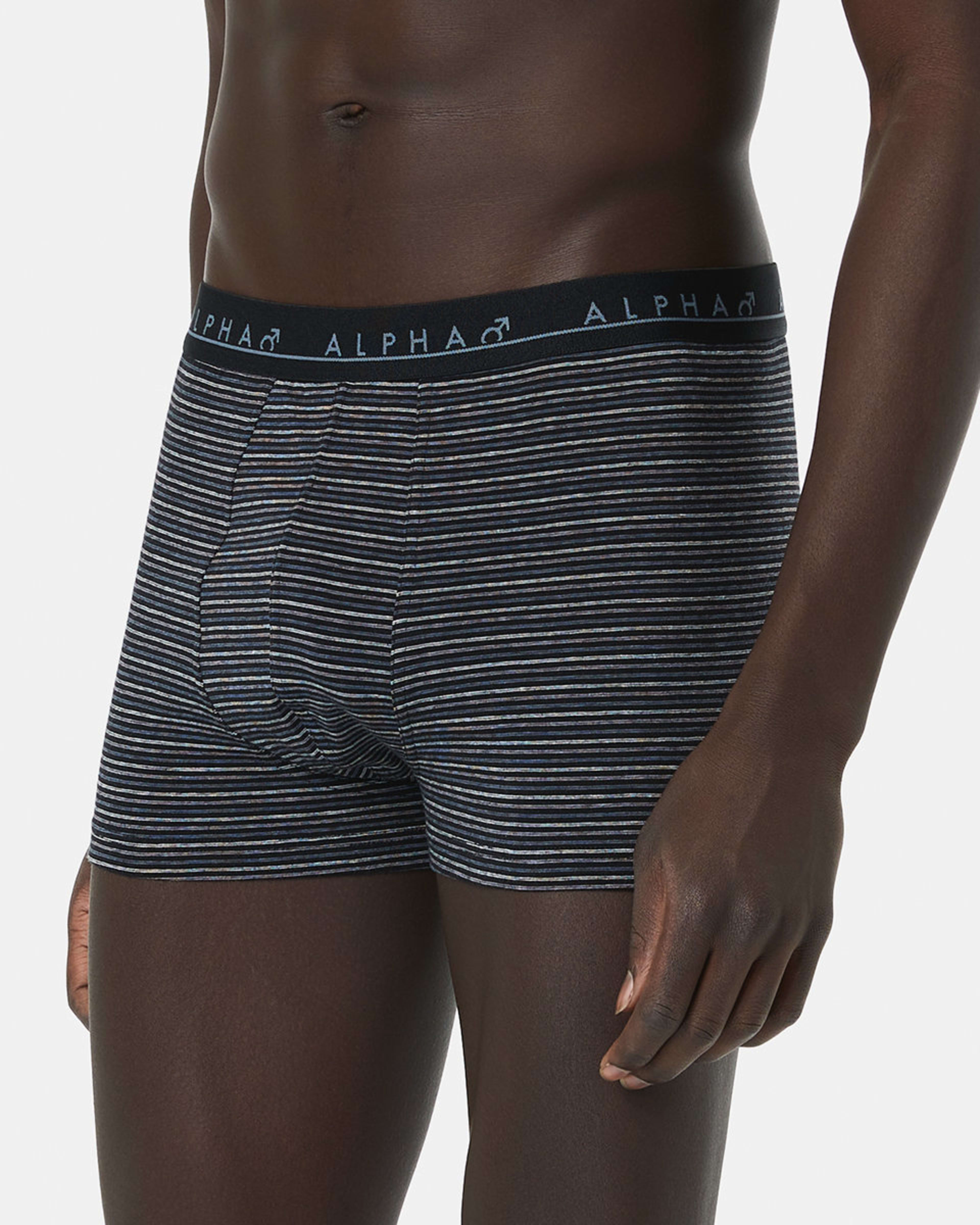 7 5 Pack Stripe and Plain Trunks BLACK BLUE GREY MULTI, 7 of 10