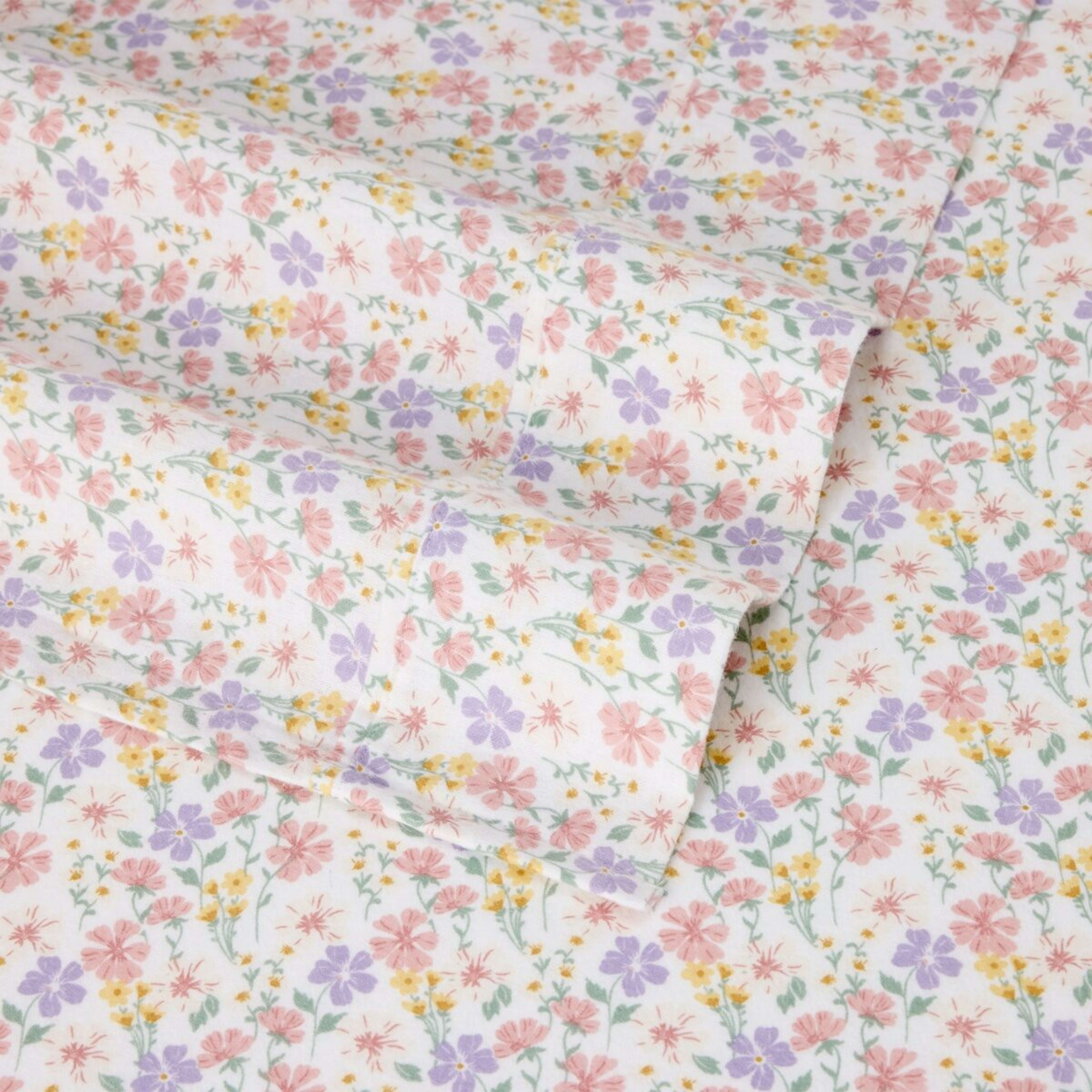 4 Ruby Cotton Flannelette Sheet Set - King Bed, 4 of 7