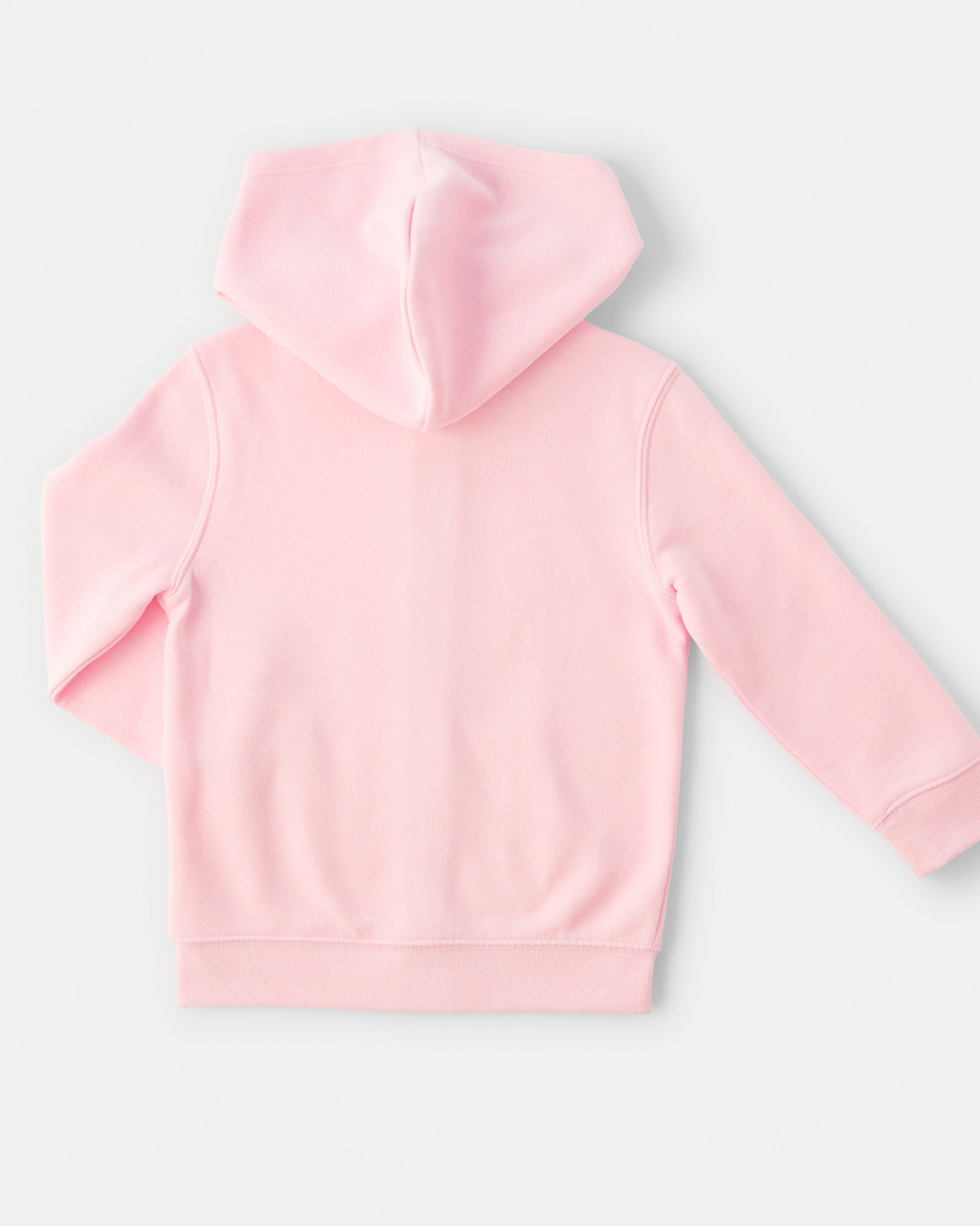 10 Plain Zip Through Hoodie Light Pink, 10 of 10