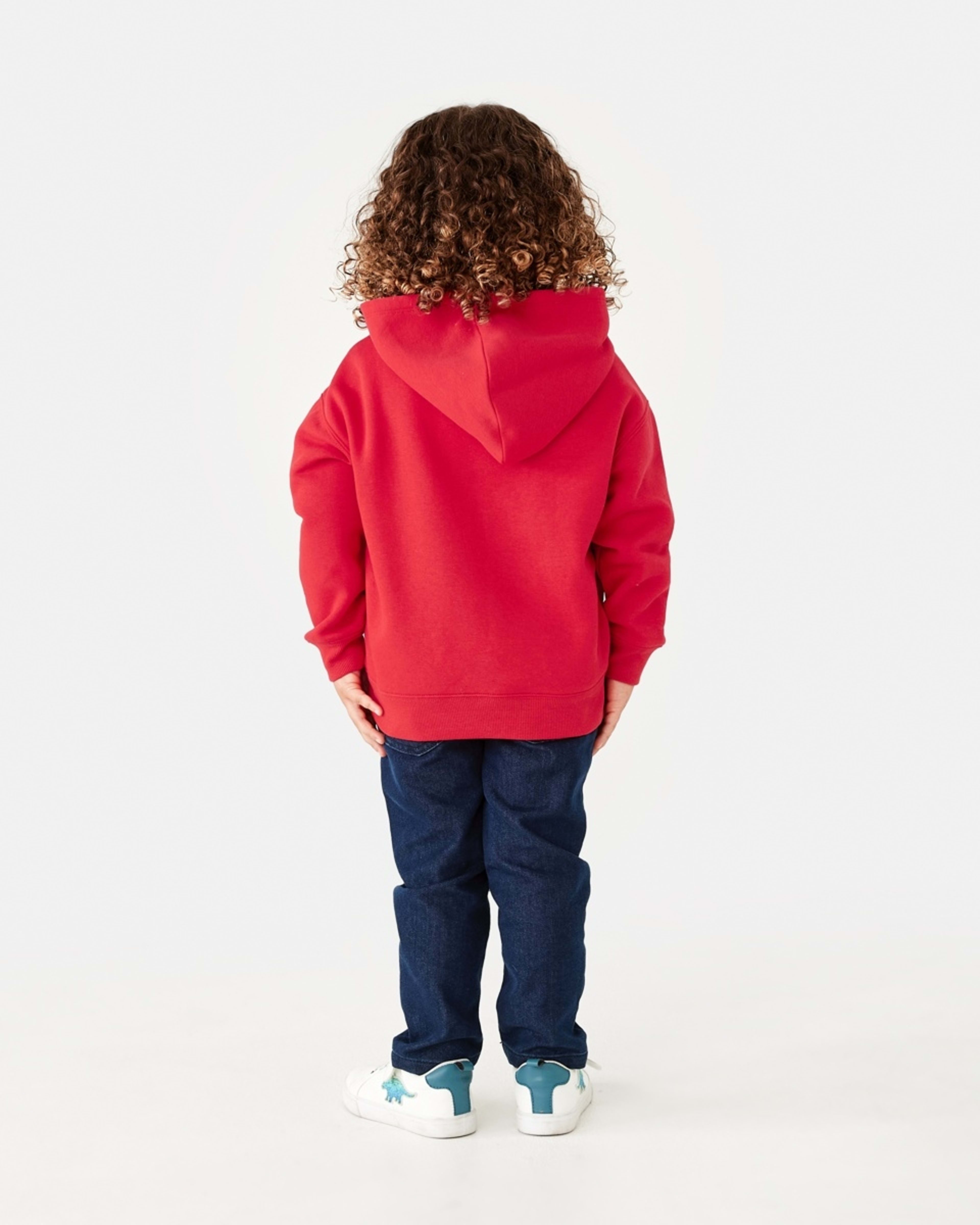 6 Print Hoodie Red Varsty, 6 of 8