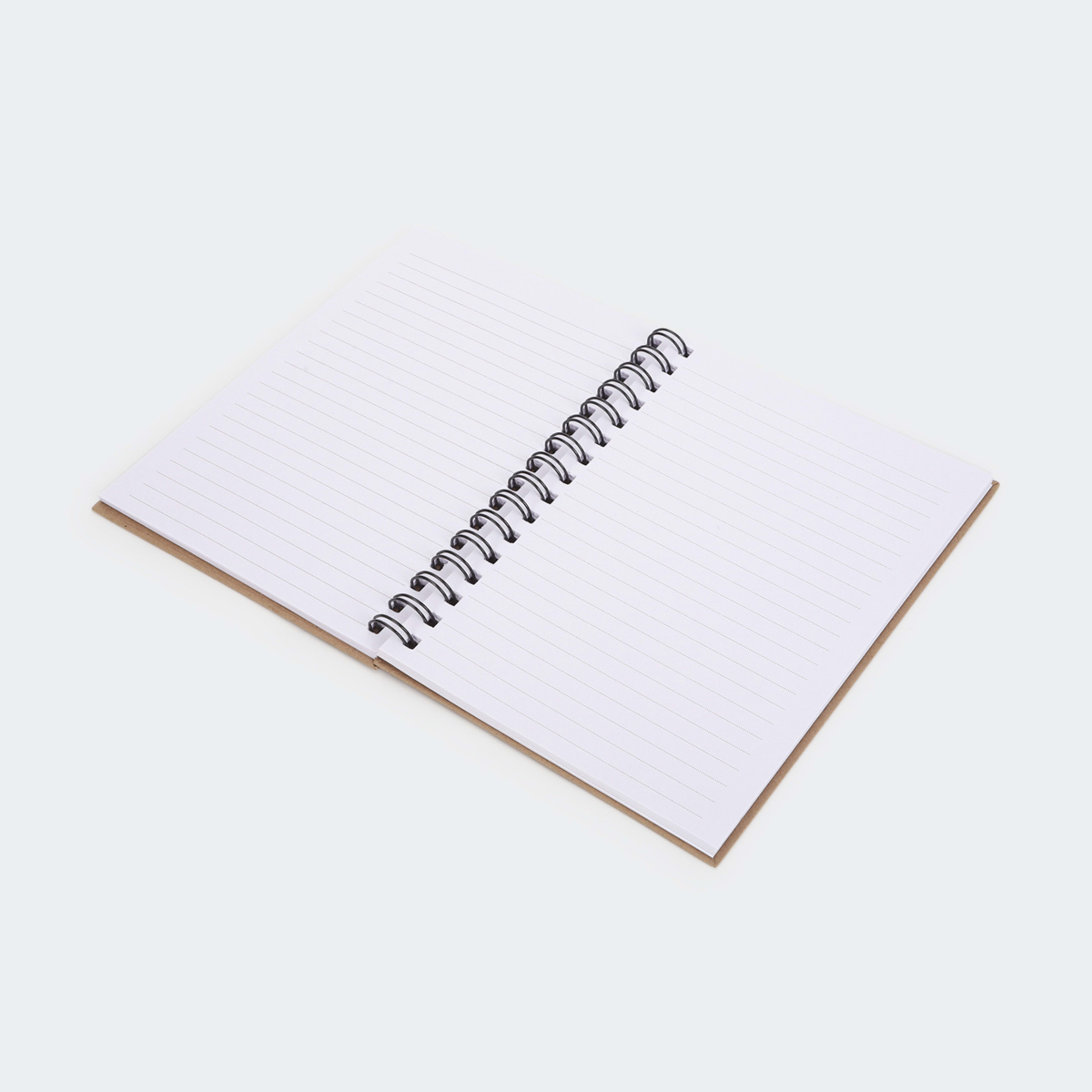 3 A5 Spiral Notebook - Kraft, 3 of 5