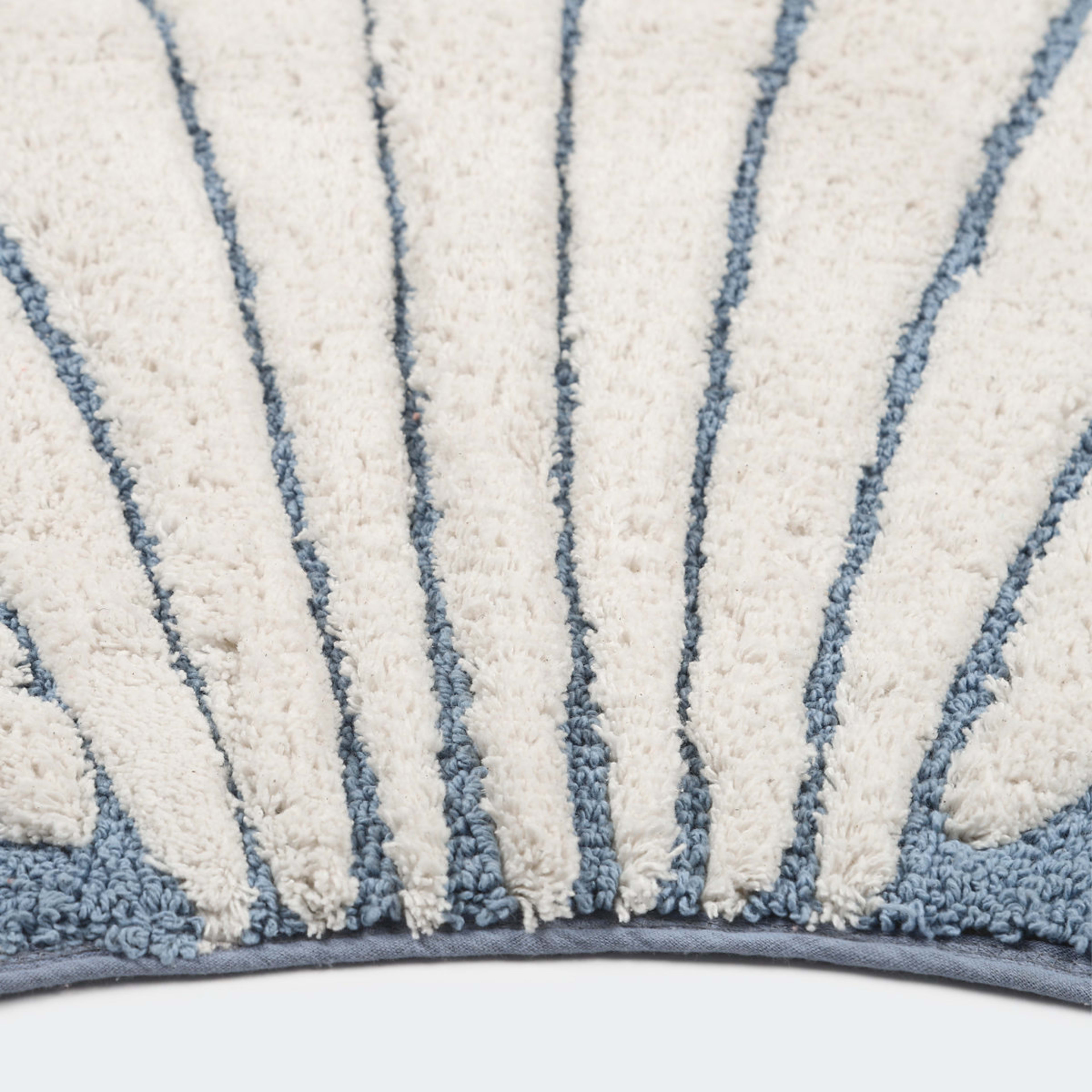 Shell Bath Mat Blue and White Kmart