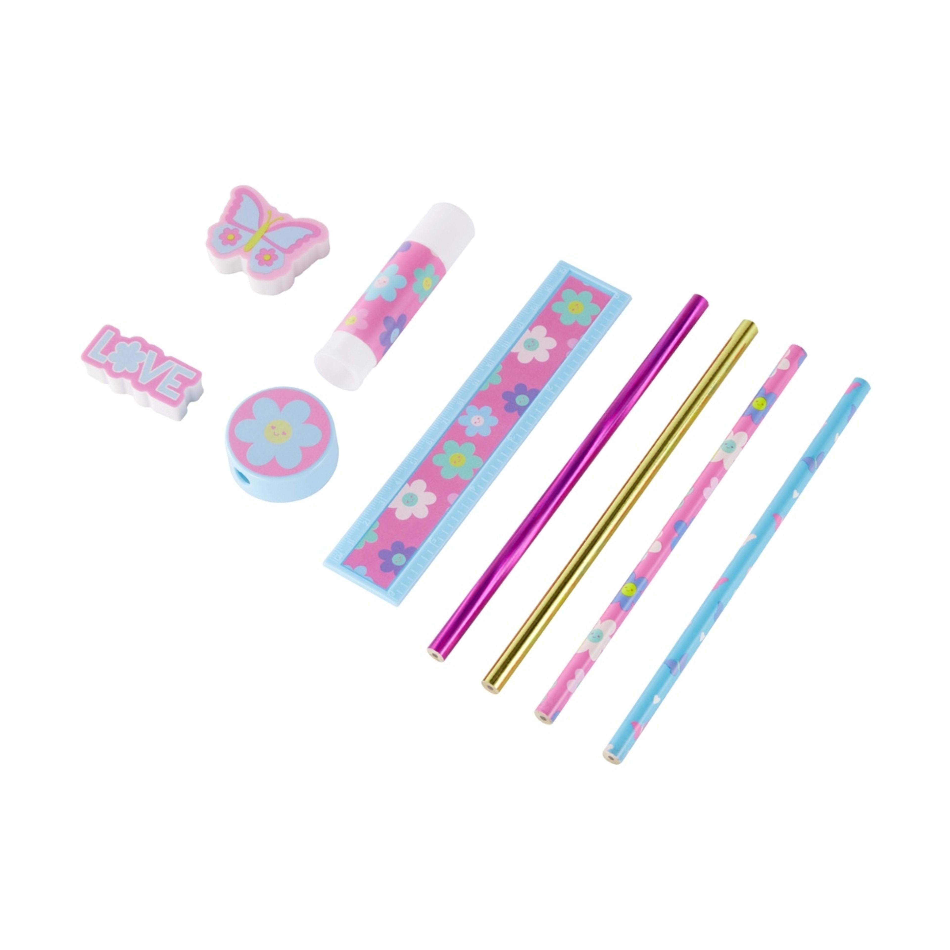 31 Piece Mega Stationery Set Flower Kmart