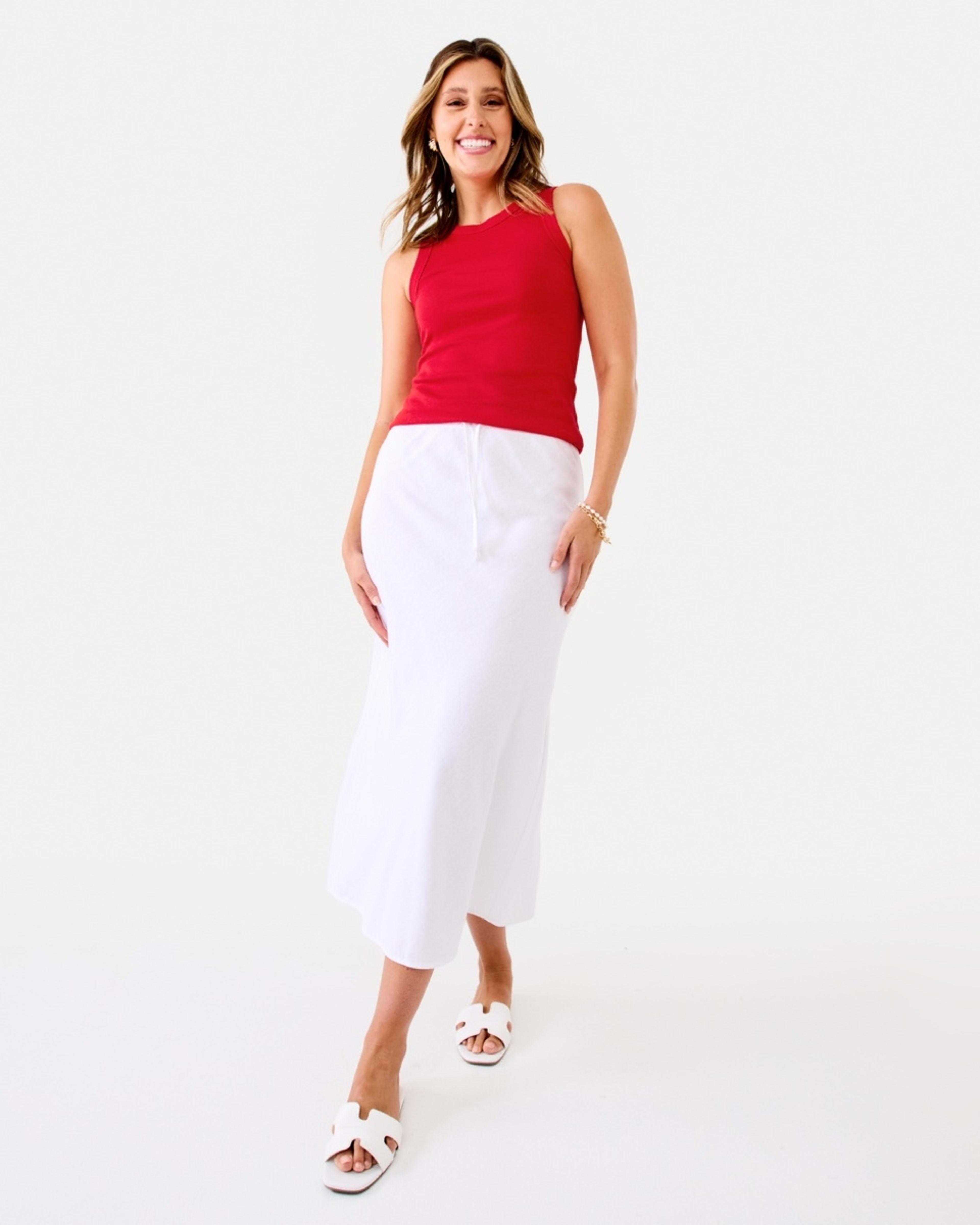 2 Sleeveless Rib Tank Strawberry, 2 of 7