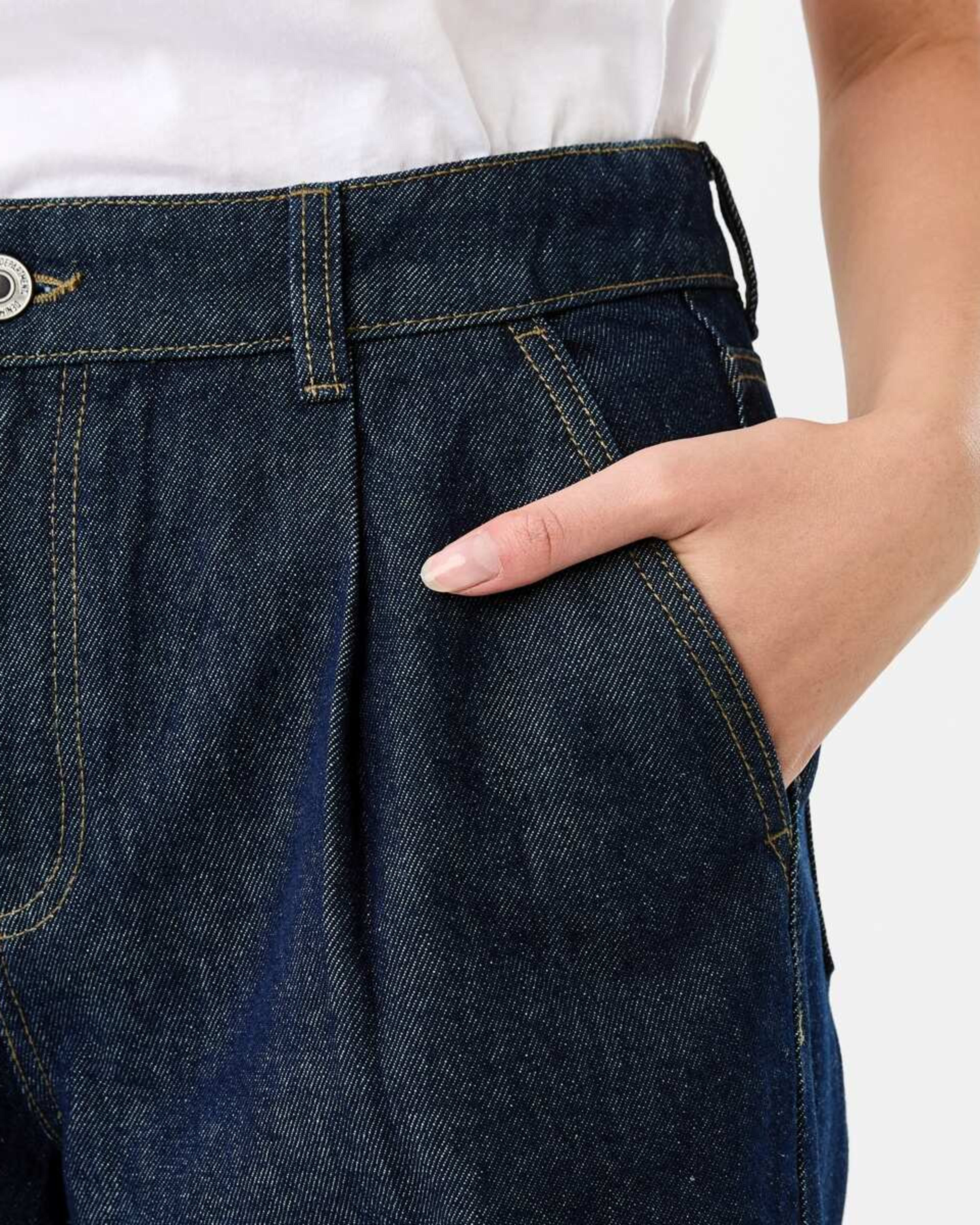 6 Pleat Front Jeans INDIGO, 6 of 9