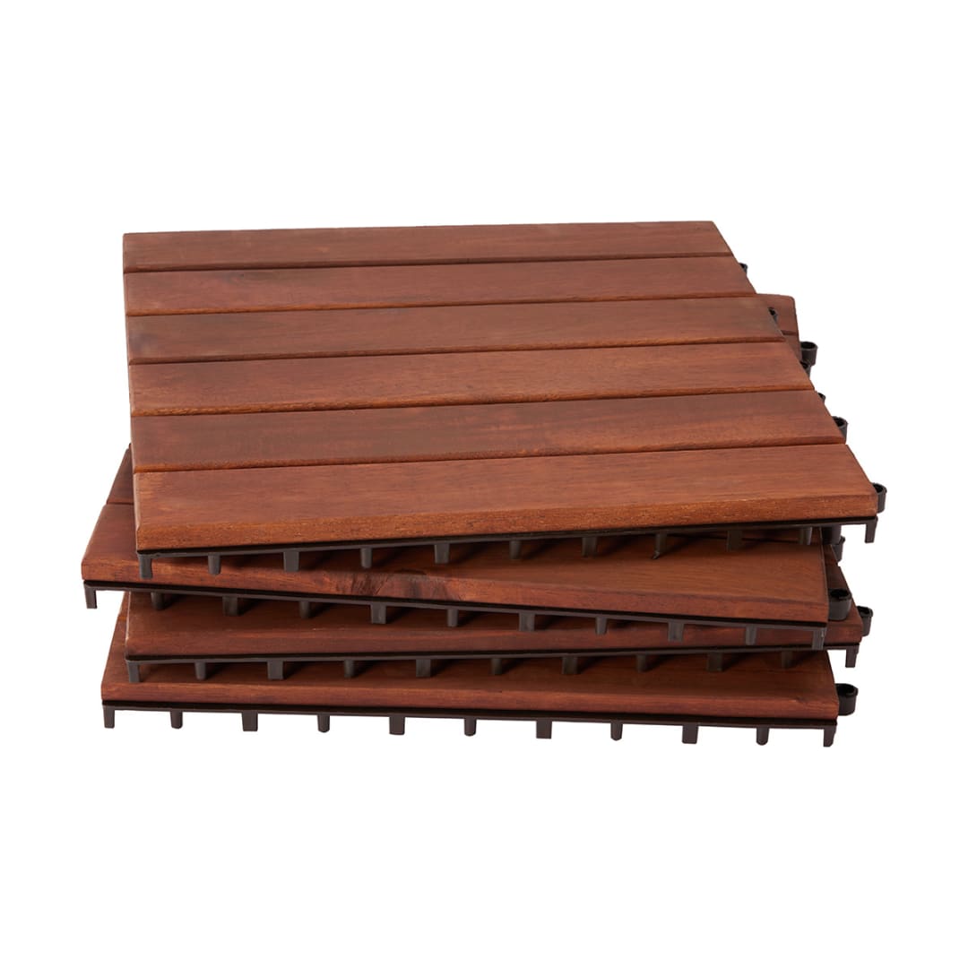 4 Pack Wooden Decking Tiles Kmart