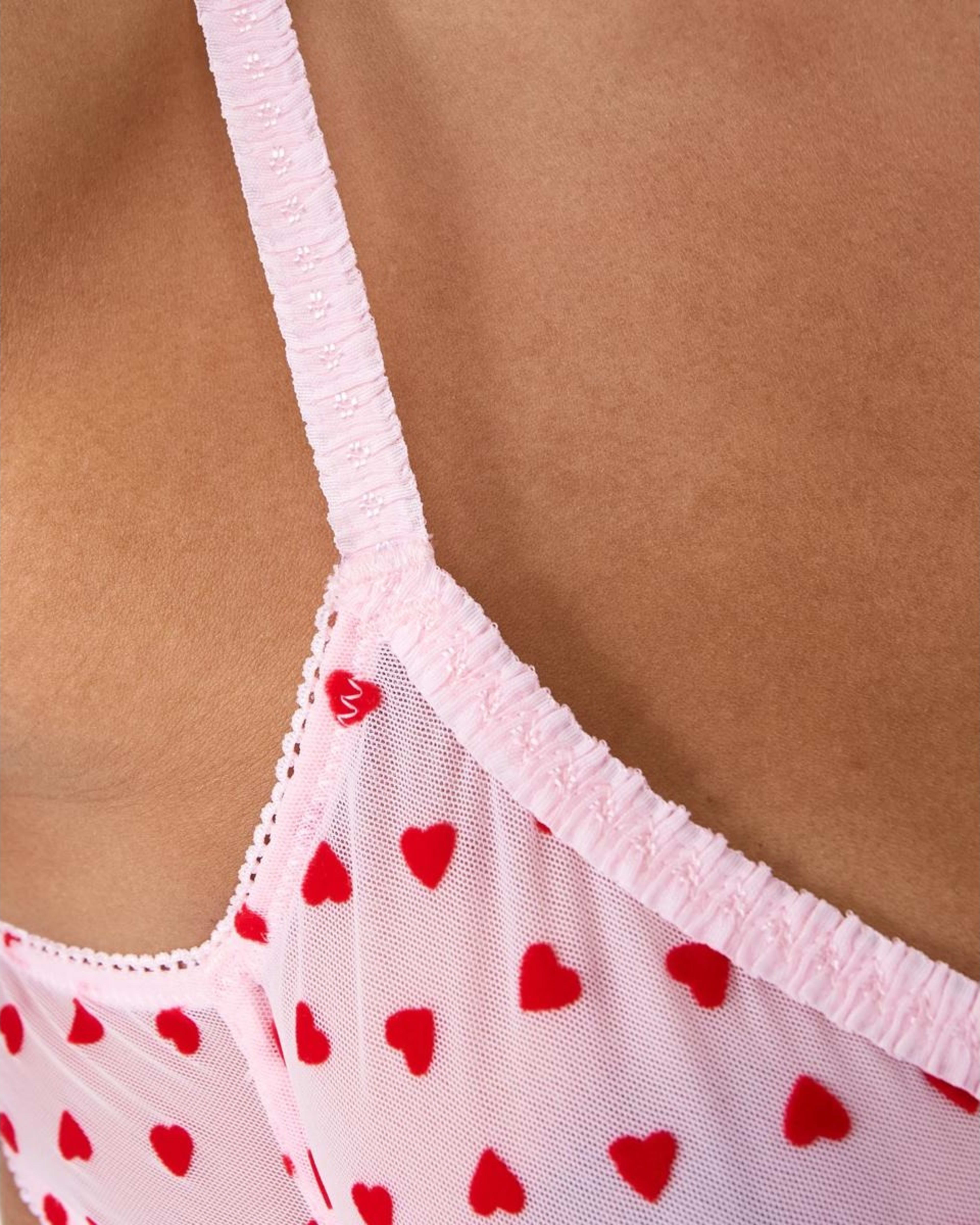 5 Co-ordinated Mesh Soft Cup Bra Hearts, 5 of 7