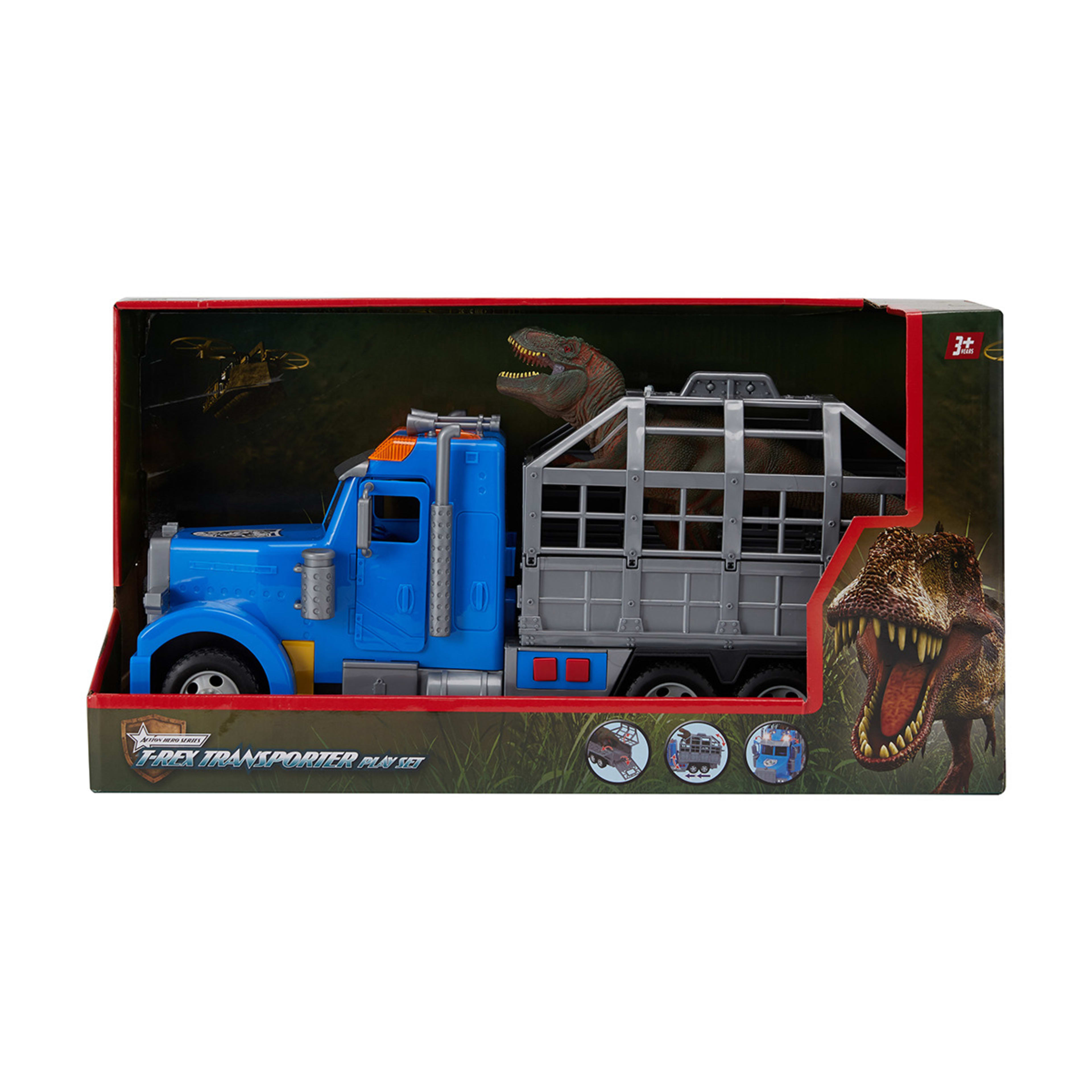 9 Action Hero Series T-Rex Transporter Play Set, 9 of 10