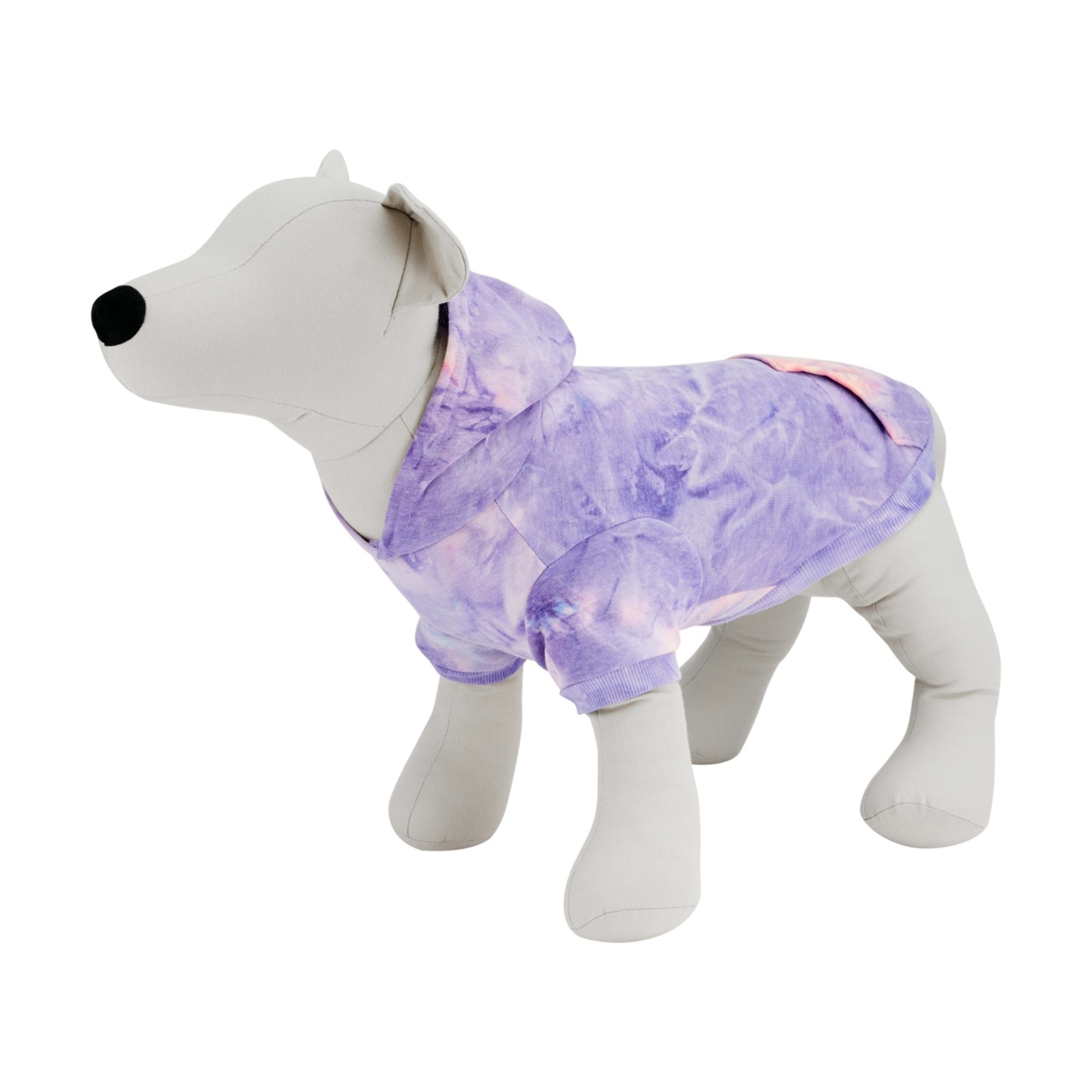2 Pet Hoodie Tie-Dye - Medium, Lilac, 2 of 10