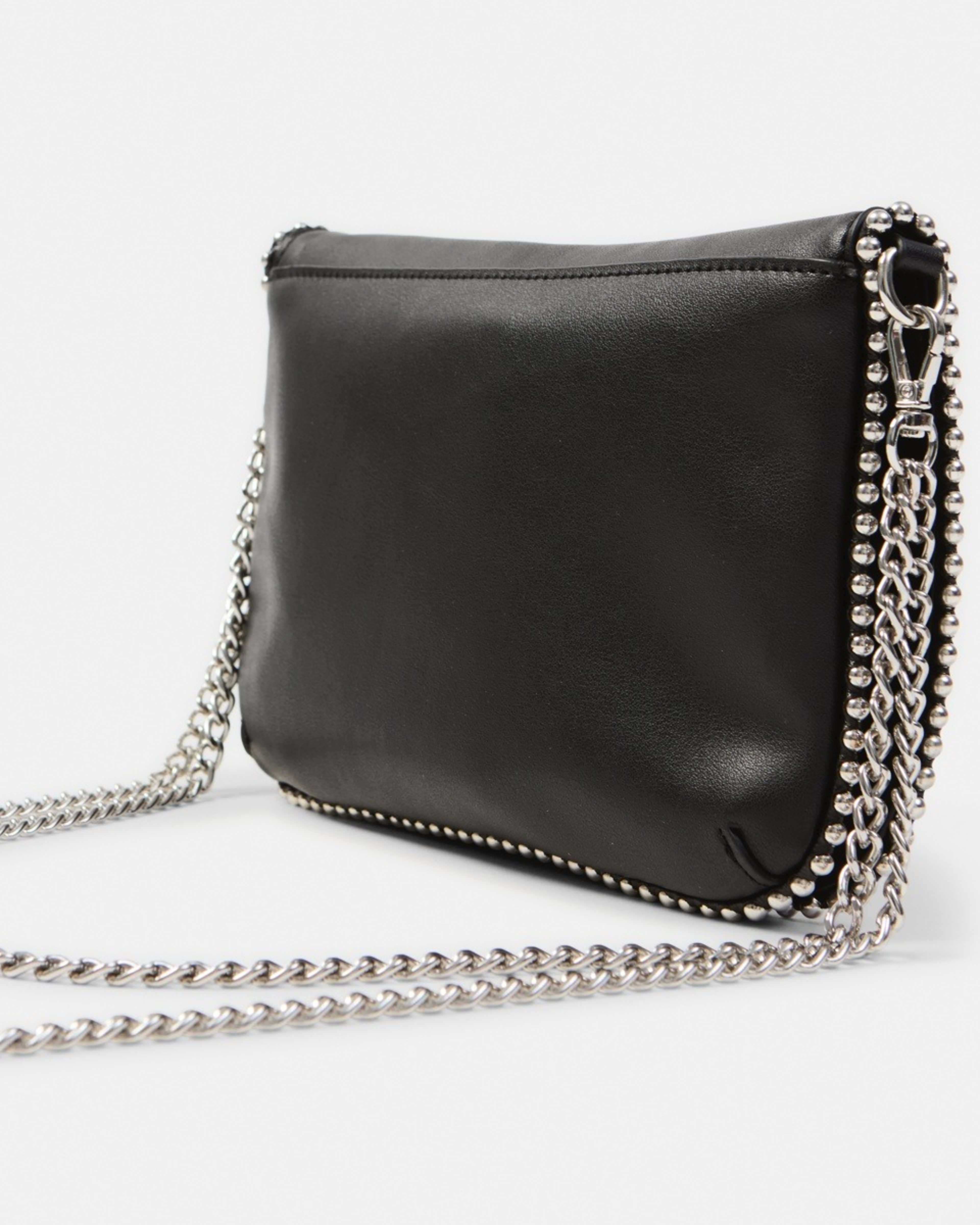 3 Metal Trim Crossbody Bag Black, 3 of 6