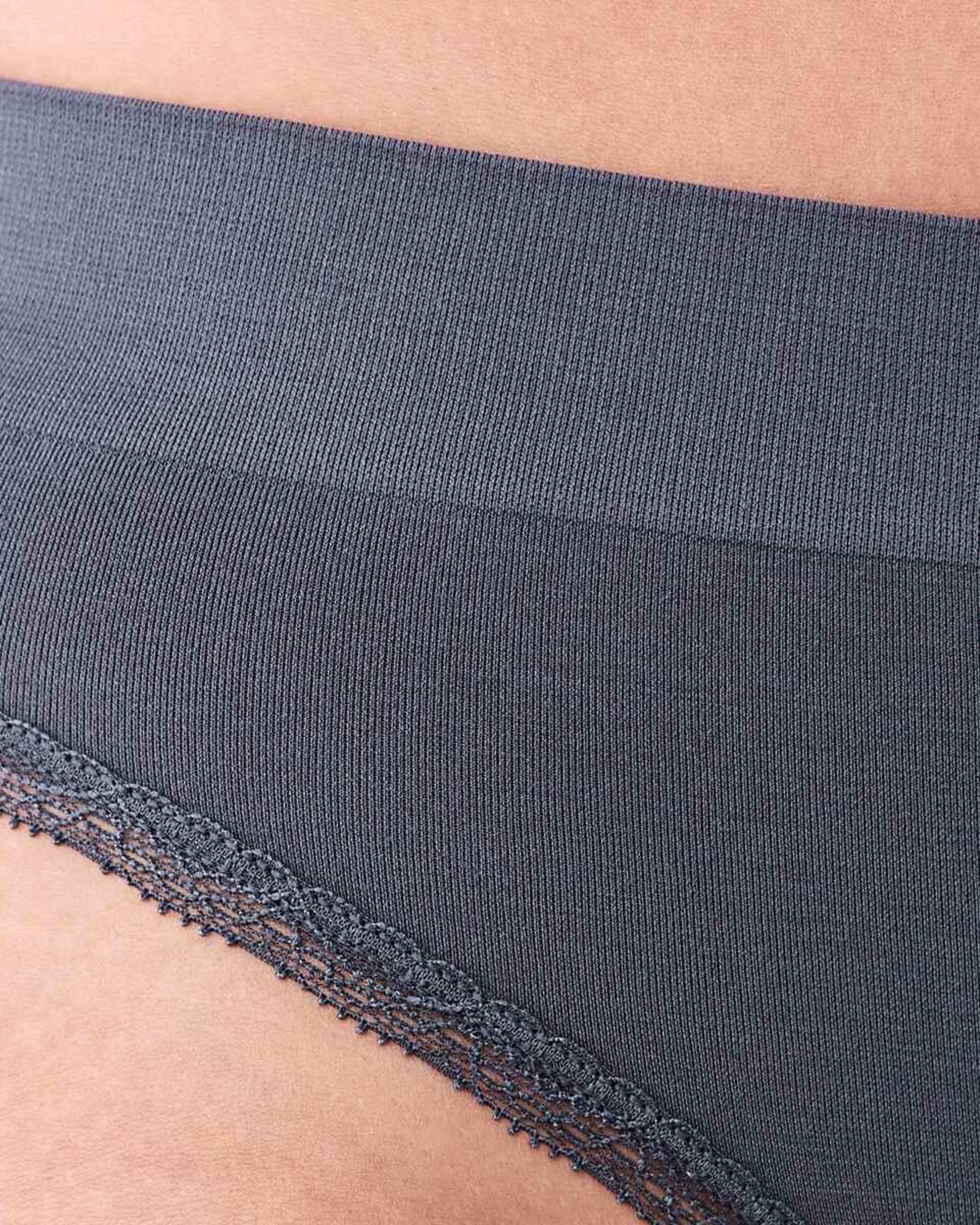 9 3 Pack Seamfree Bamboo Lace Bikini Briefs HALOGEN BLUE, SILVER MARLE, SHADOW NAVY, 9 of 9