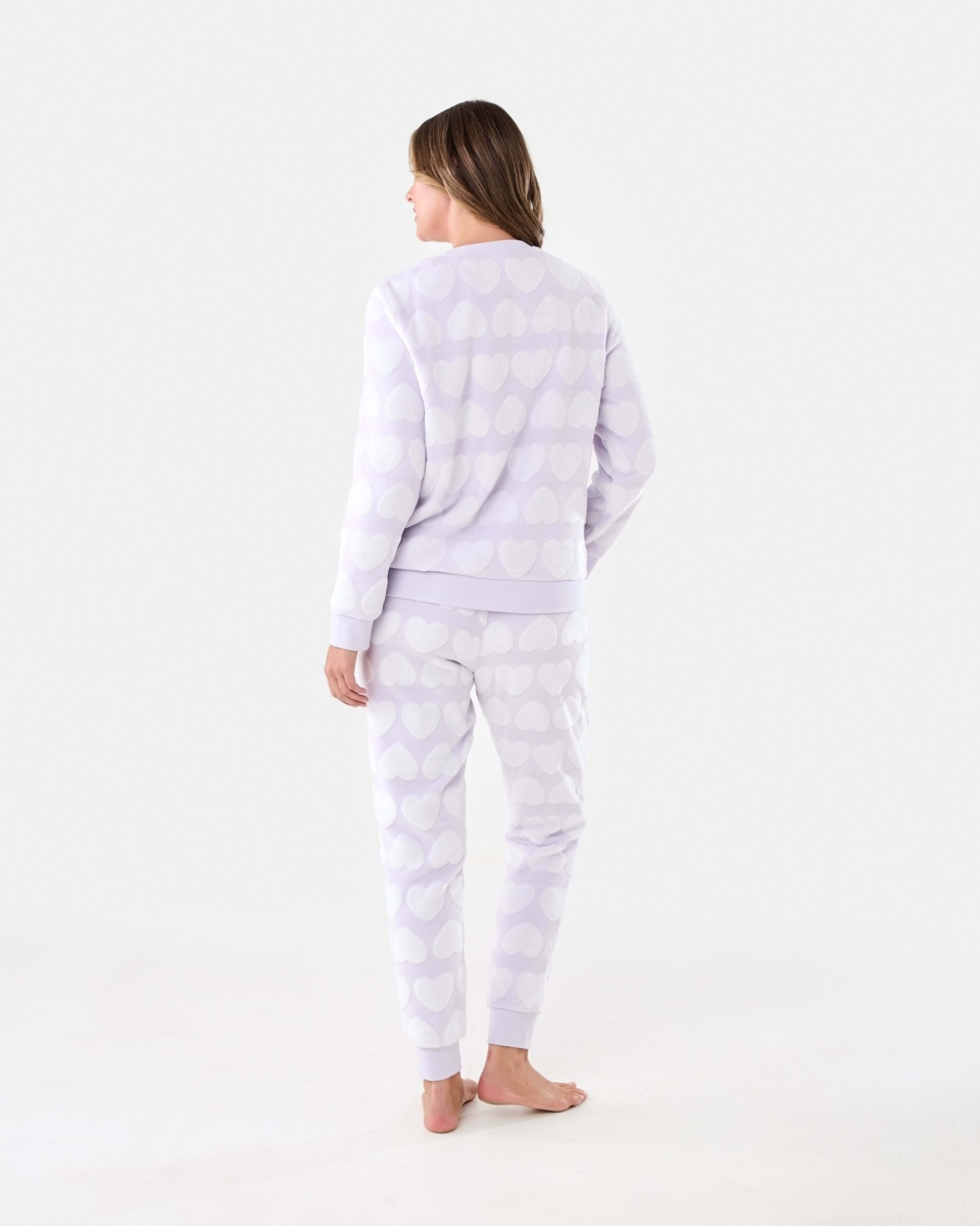 3 Fleece Top and Pants Pyjama Set Llc Heart, 3 of 7