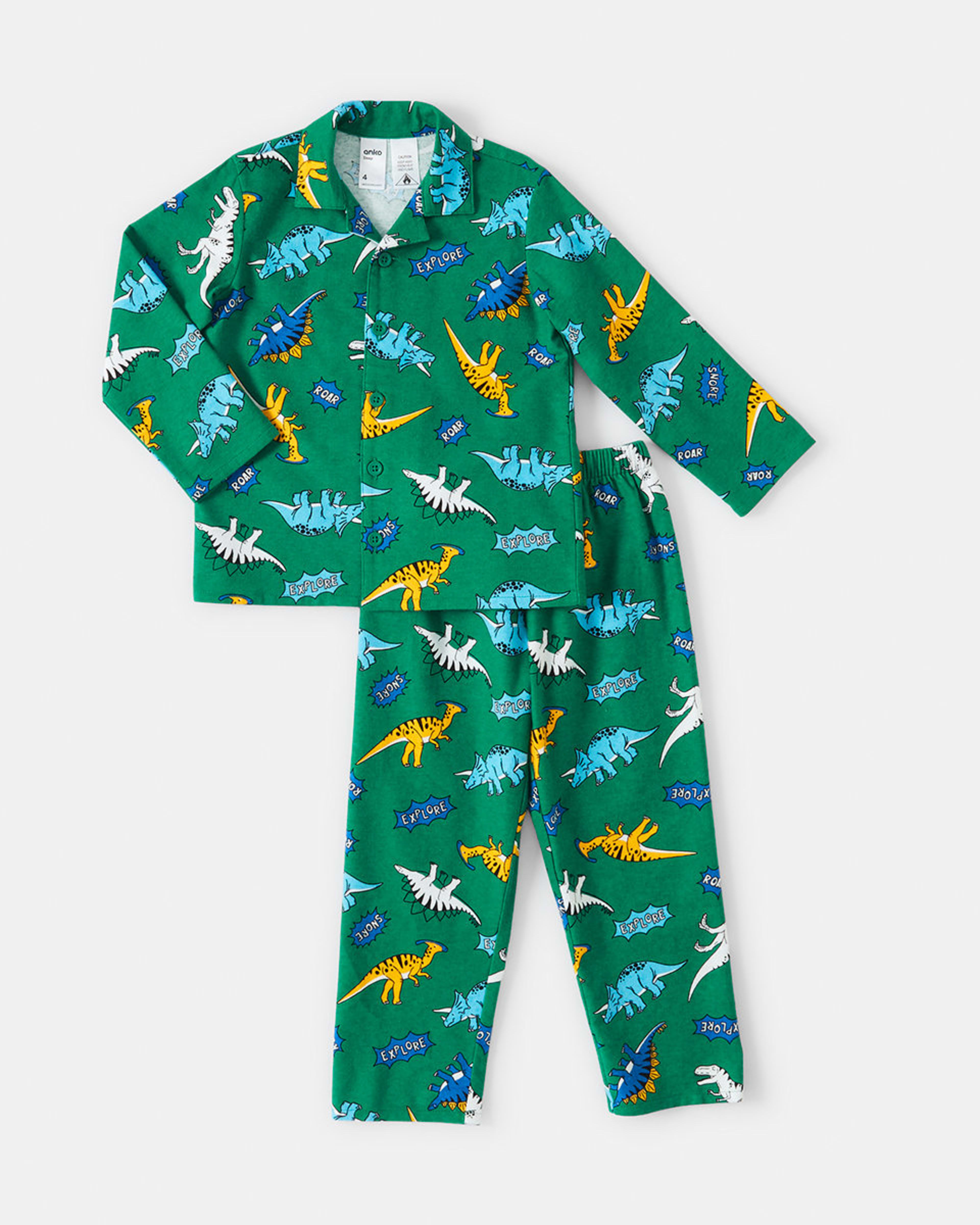 6 Flannelette Pyjama Set Dino, 6 of 10