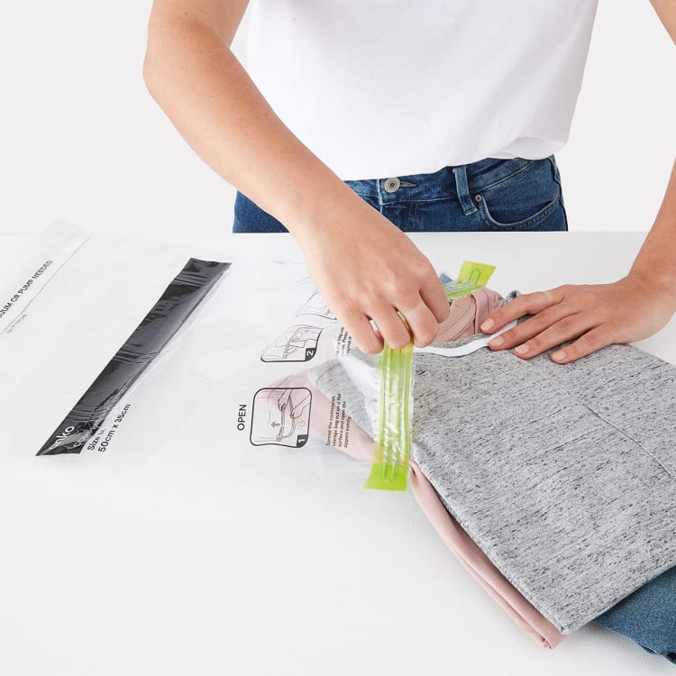 Travel Compression Storage Bags Clear Kmart NZ