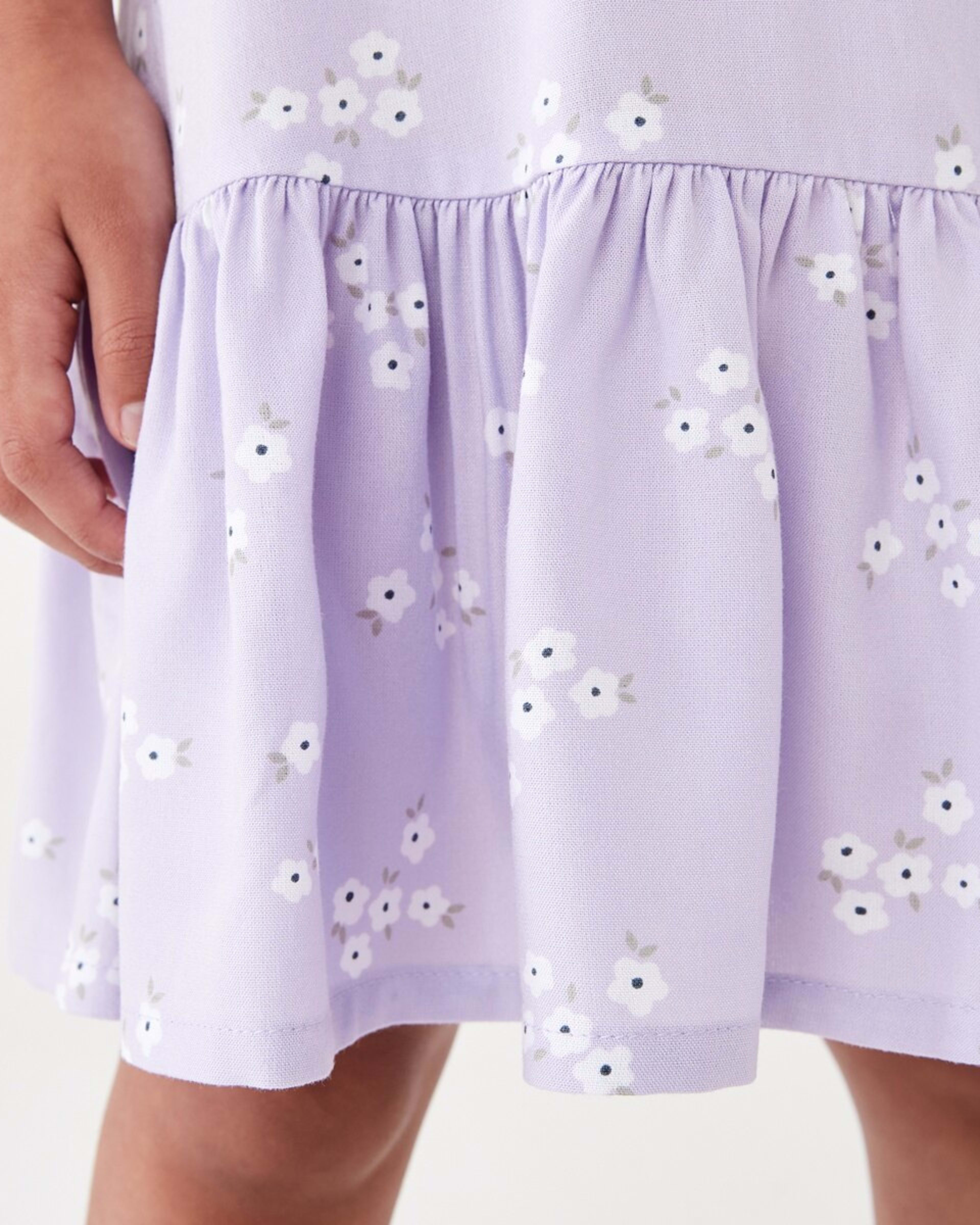 5 2 Piece T-shirt and Dress Set Pur Floral, 5 of 7